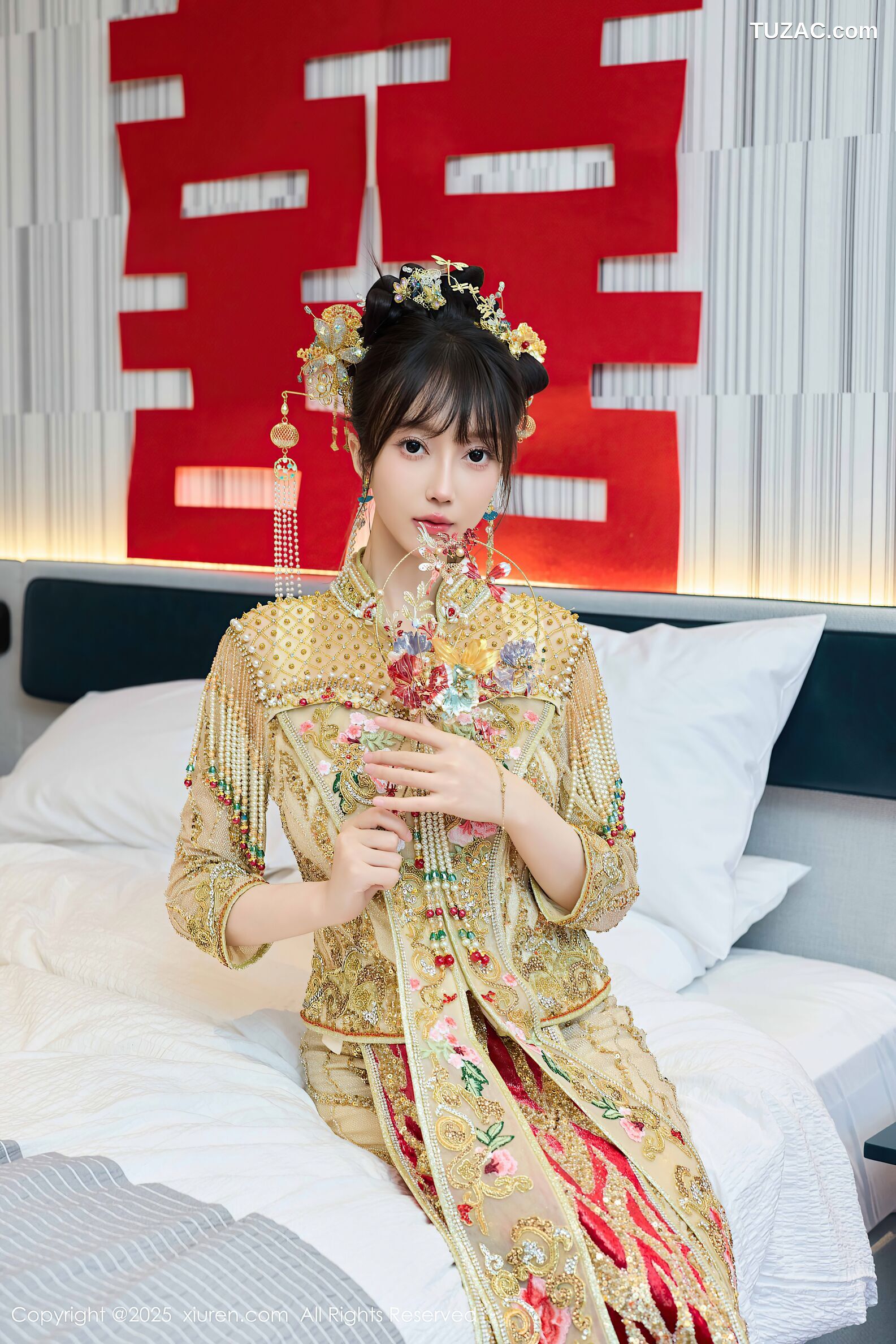 XiuRen秀人网-10567-玥儿玥er-金色新娘装诱惑-2025.07.21