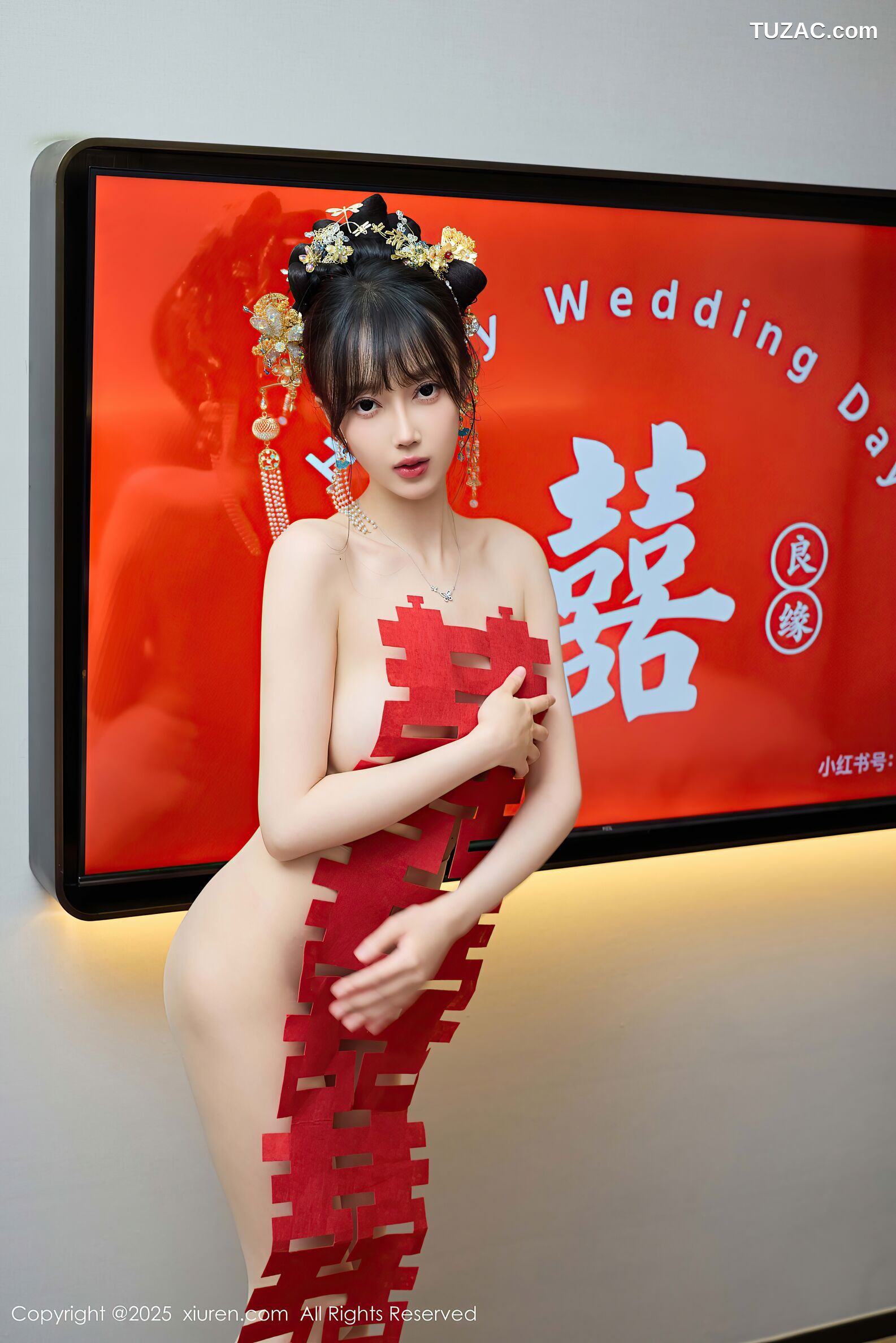 XiuRen秀人网-10567-玥儿玥er-金色新娘装诱惑-2025.07.21