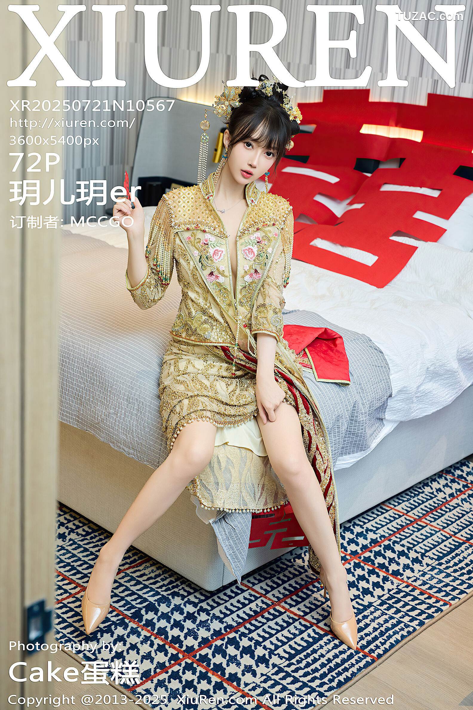 XiuRen秀人网-10567-玥儿玥er-金色新娘装诱惑-2025.07.21