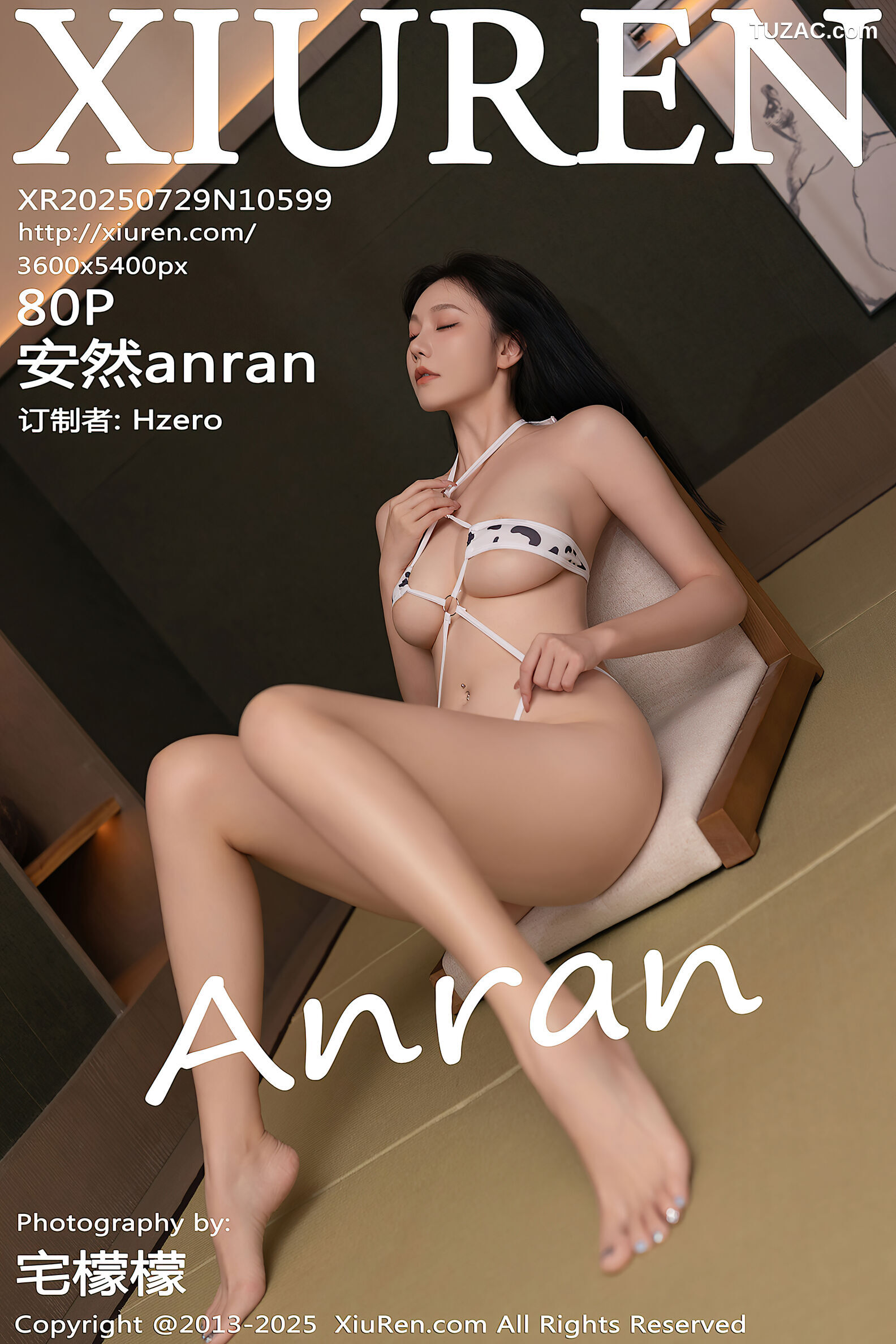 XiuRen秀人网-10599-安然anran-性感超小奶牛内衣-2025.07.29