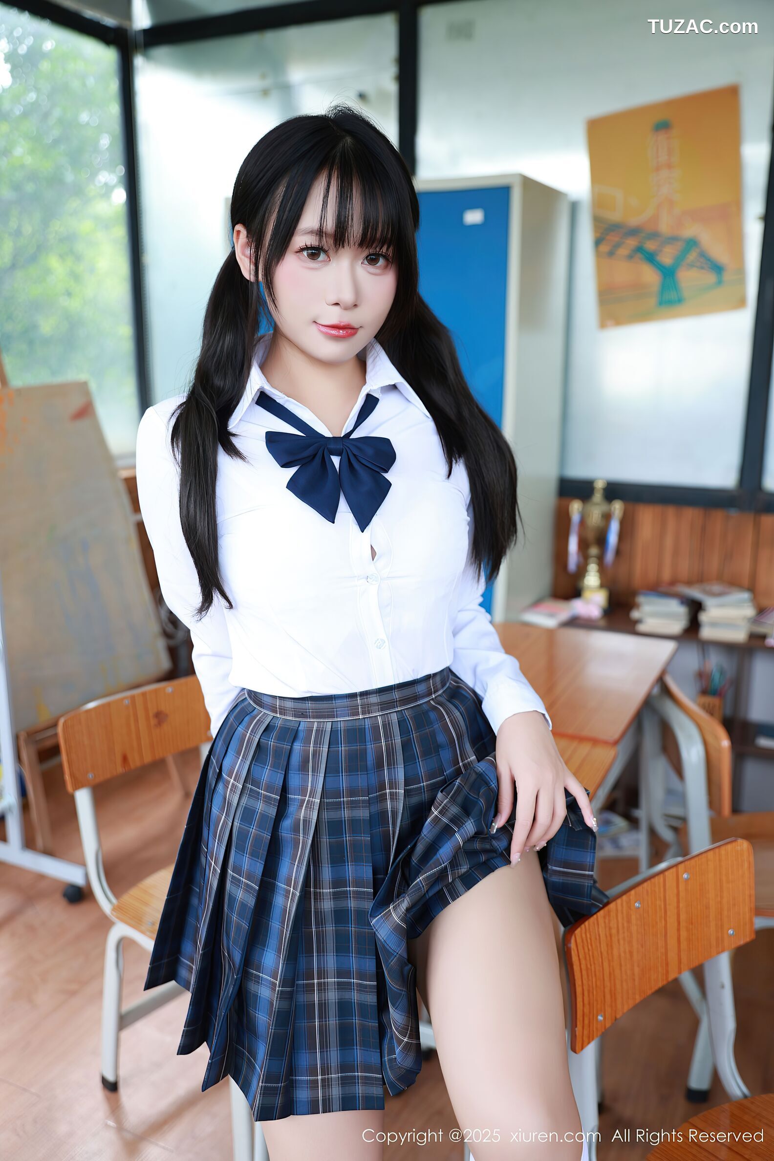 XiuRen秀人网-10602-水泽-JK制服白色丝袜-2025.07.31