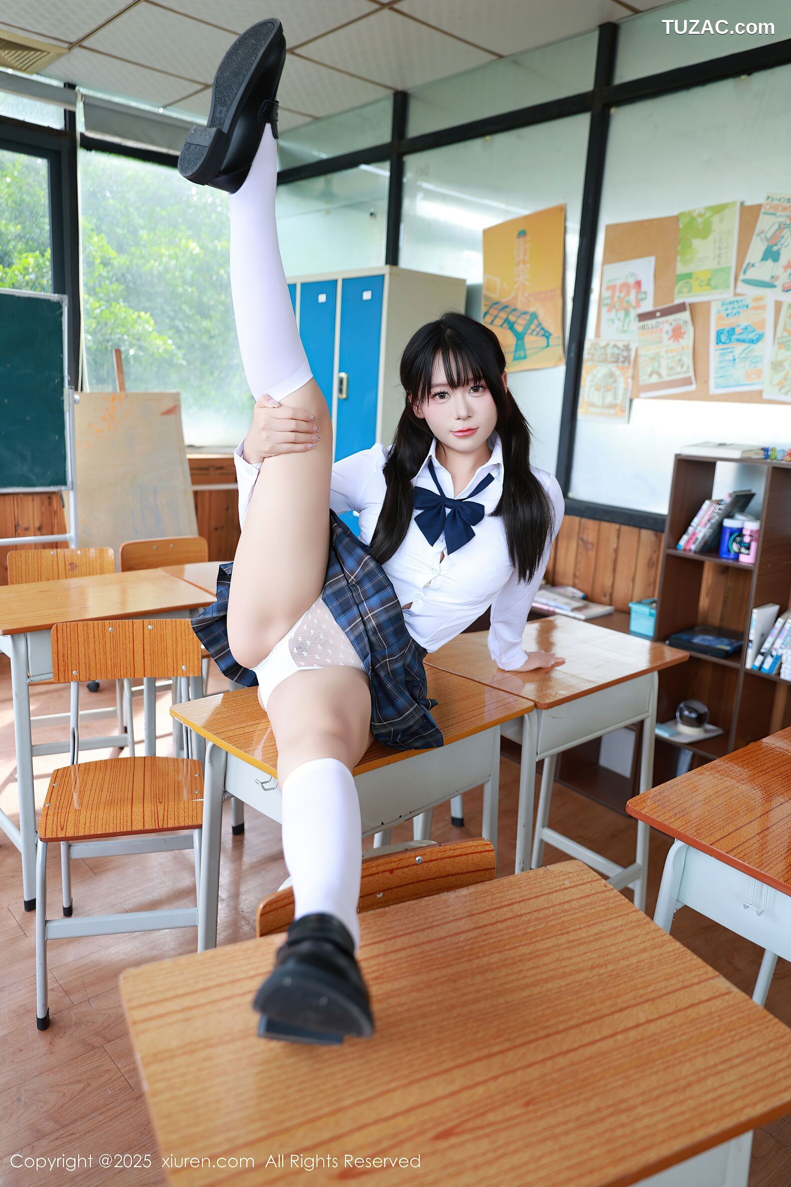XiuRen秀人网-10602-水泽-JK制服白色丝袜-2025.07.31