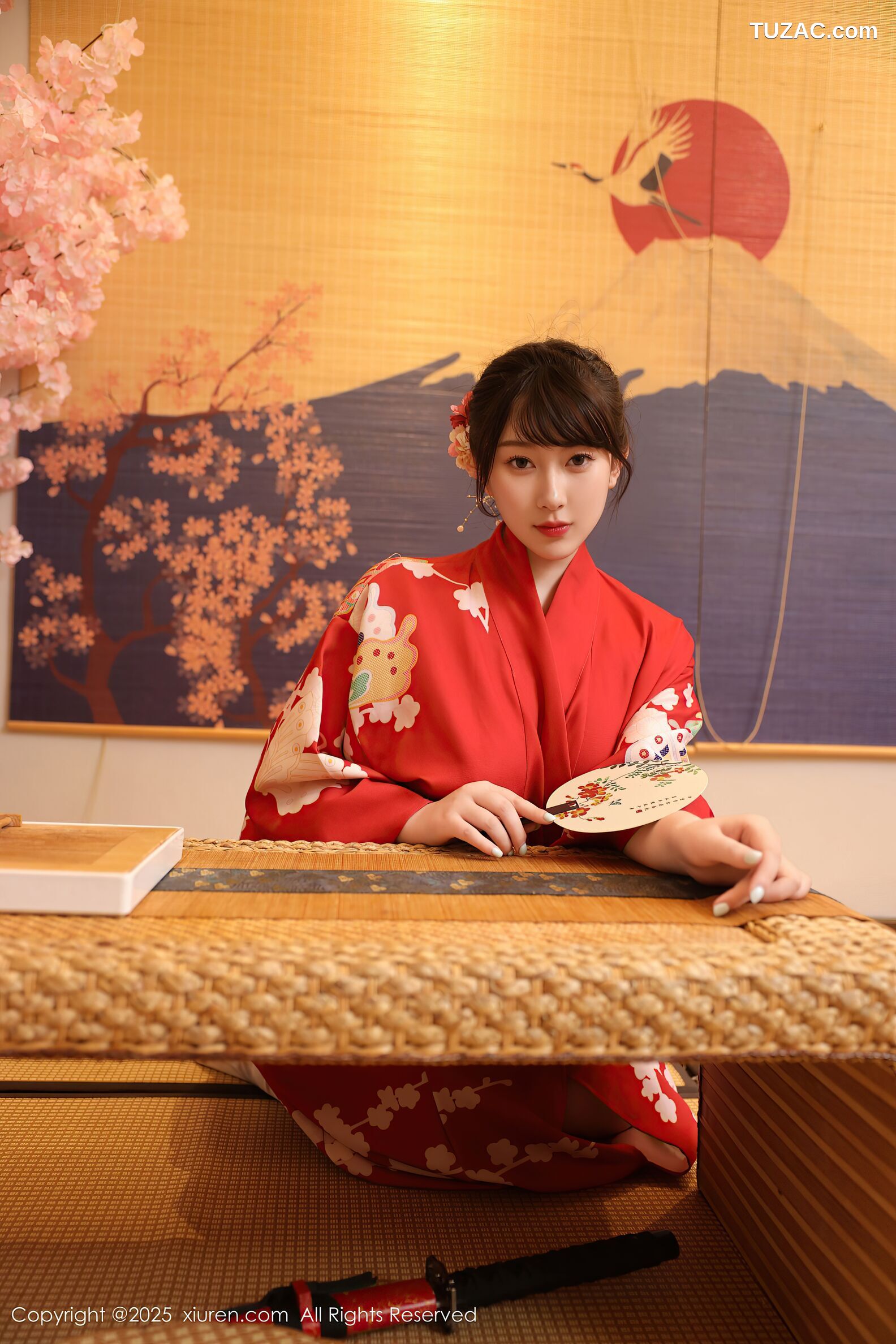 XiuRen秀人网-10624-李沁恩lrene-性感红色和服-2025.08.06