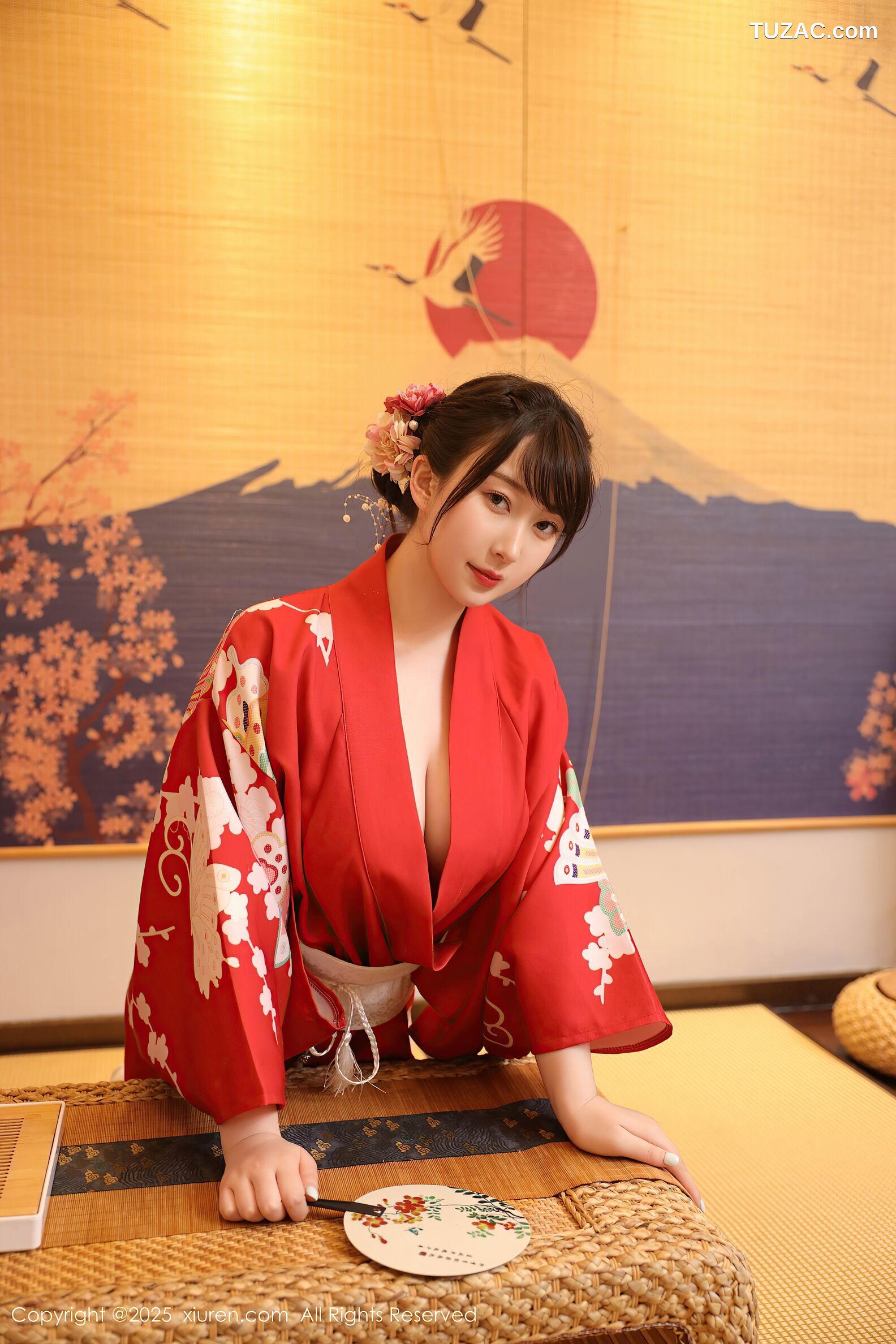 XiuRen秀人网-10624-李沁恩lrene-性感红色和服-2025.08.06