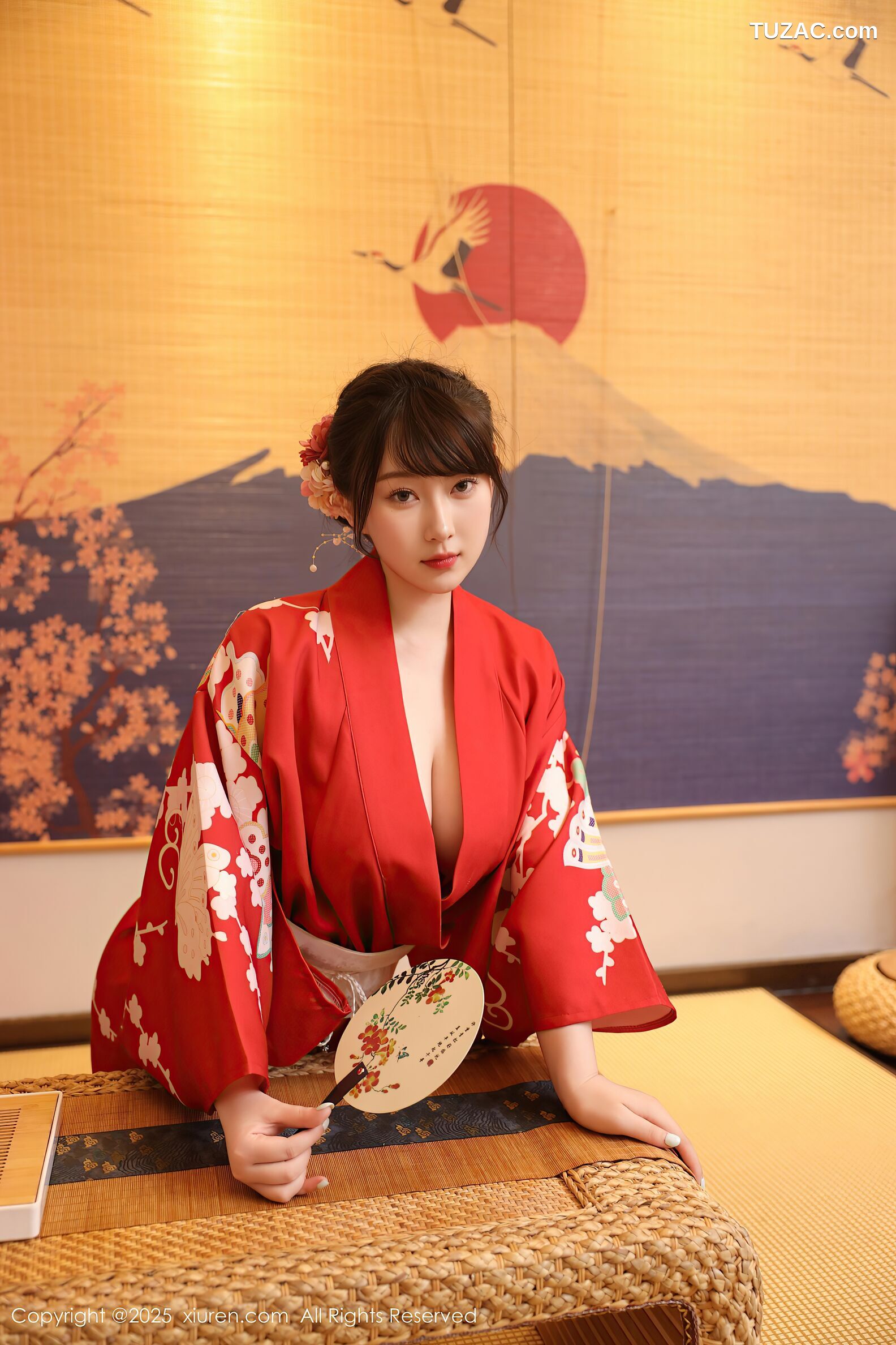 XiuRen秀人网-10624-李沁恩lrene-性感红色和服-2025.08.06