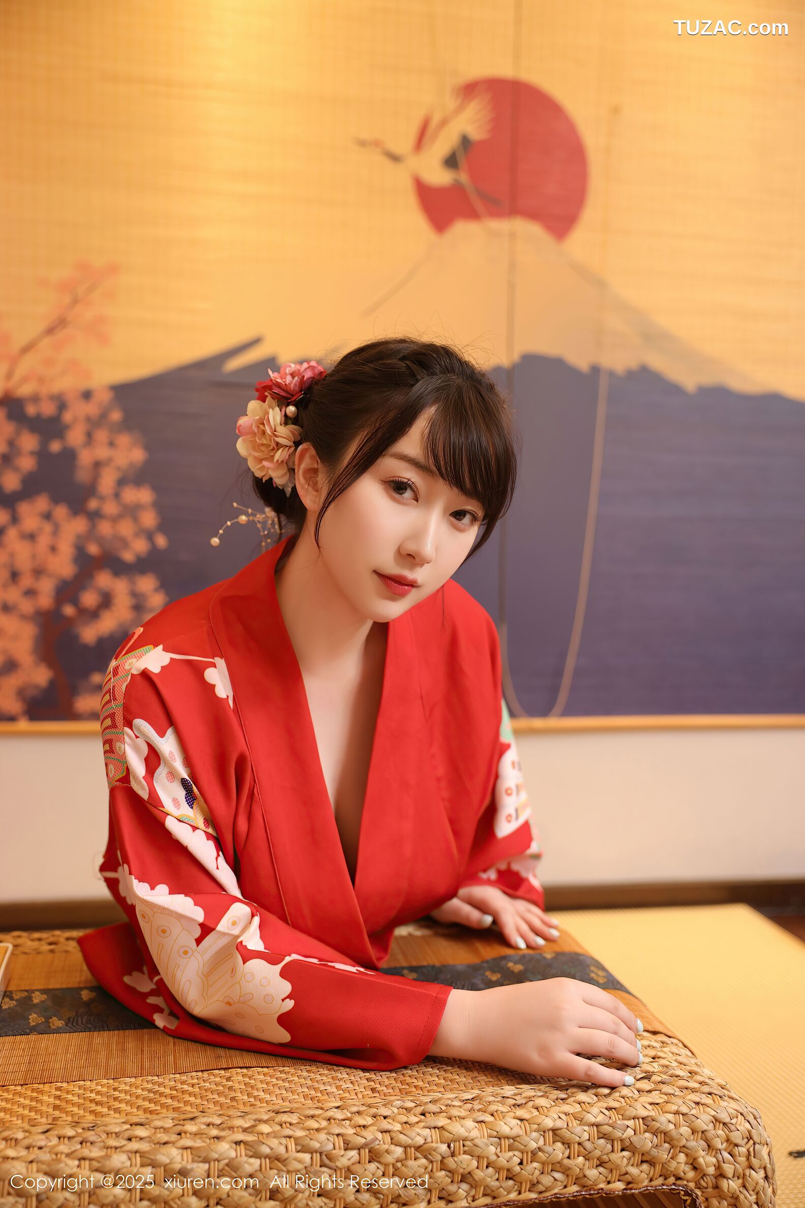 XiuRen秀人网-10624-李沁恩lrene-性感红色和服-2025.08.06