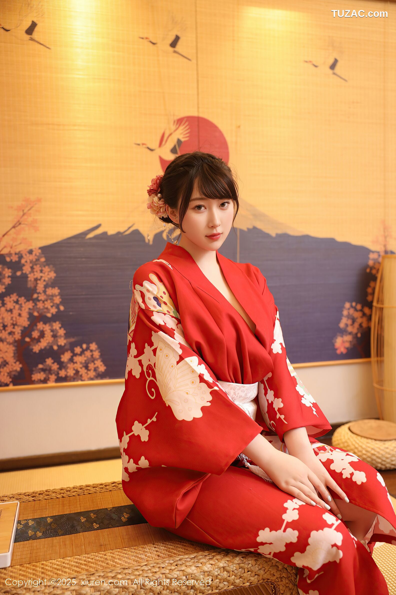 XiuRen秀人网-10624-李沁恩lrene-性感红色和服-2025.08.06