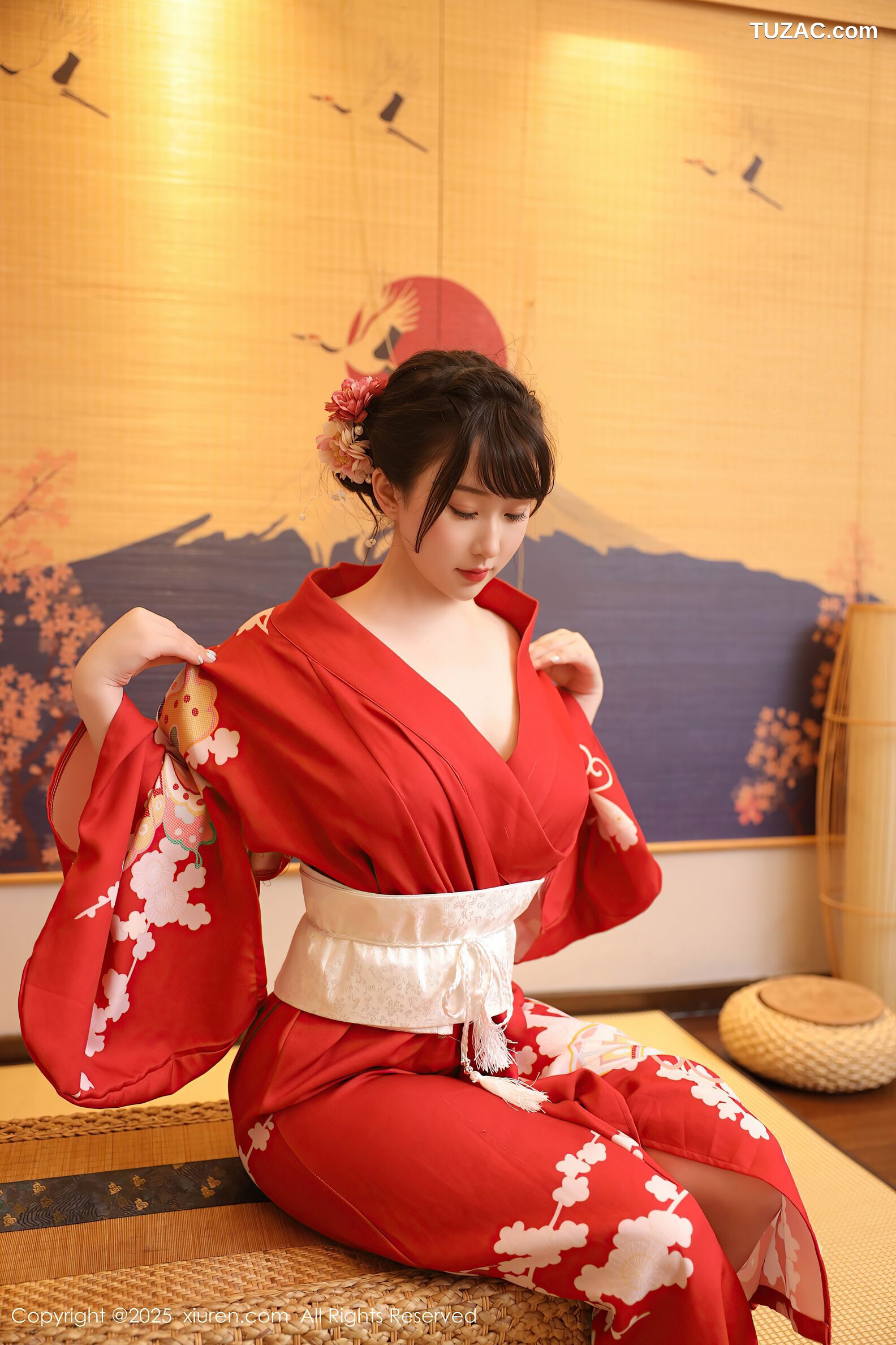 XiuRen秀人网-10624-李沁恩lrene-性感红色和服-2025.08.06