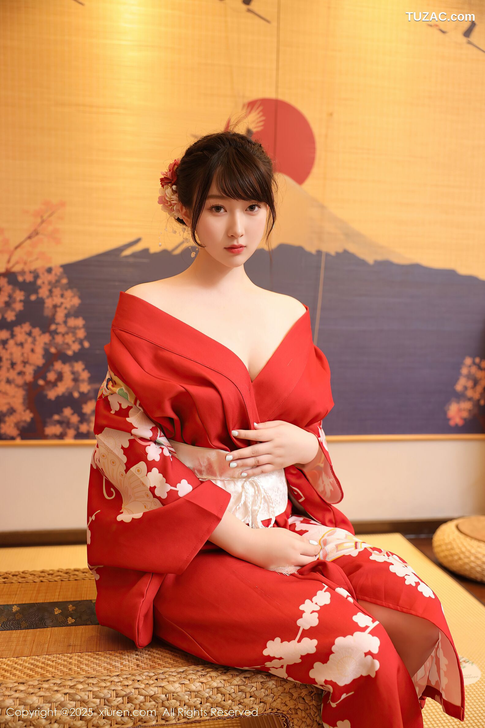 XiuRen秀人网-10624-李沁恩lrene-性感红色和服-2025.08.06