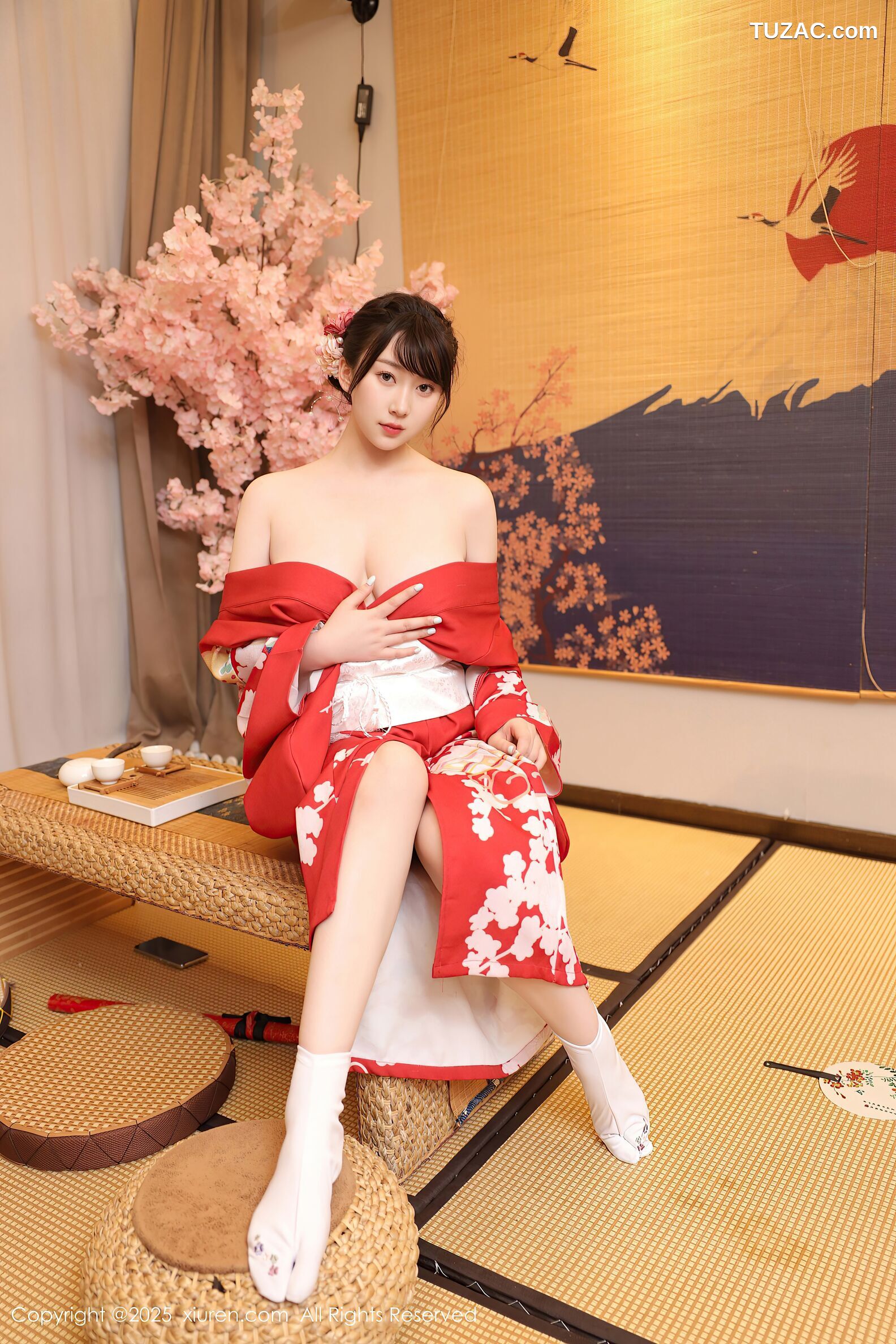 XiuRen秀人网-10624-李沁恩lrene-性感红色和服-2025.08.06