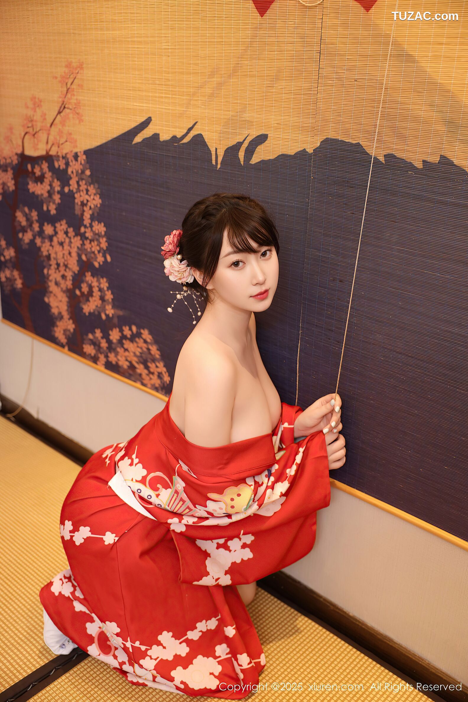 XiuRen秀人网-10624-李沁恩lrene-性感红色和服-2025.08.06