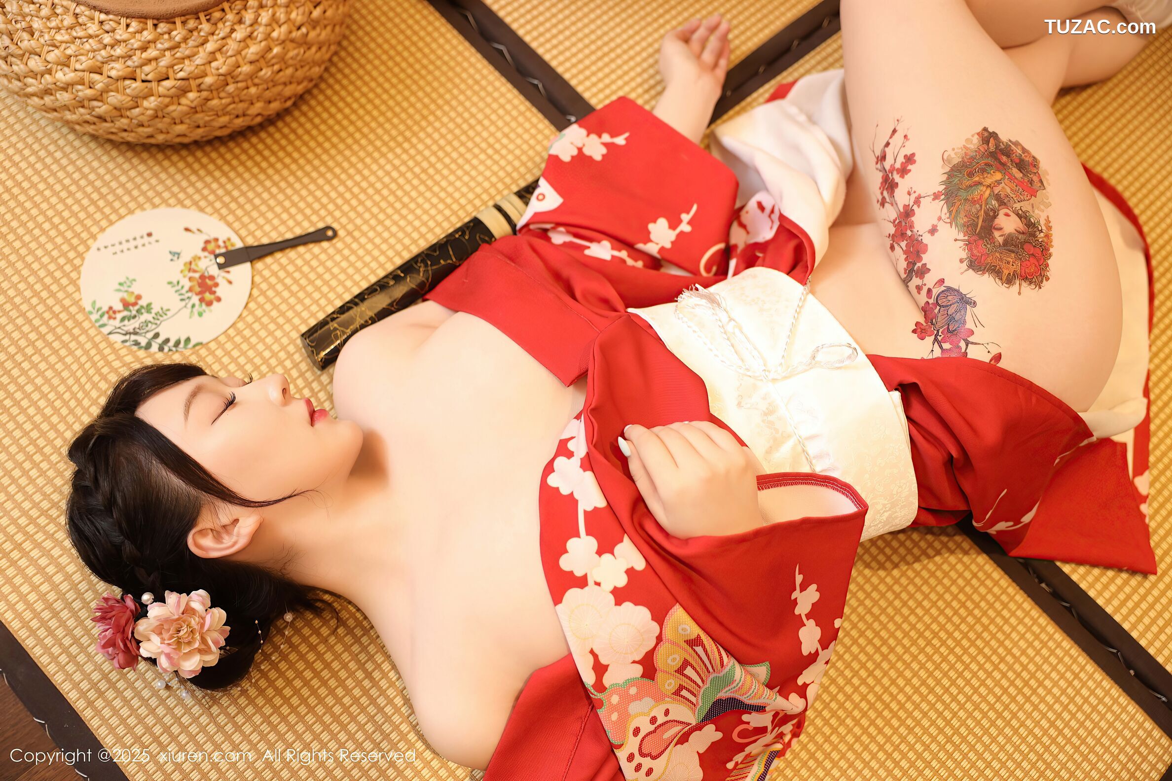 XiuRen秀人网-10624-李沁恩lrene-性感红色和服-2025.08.06