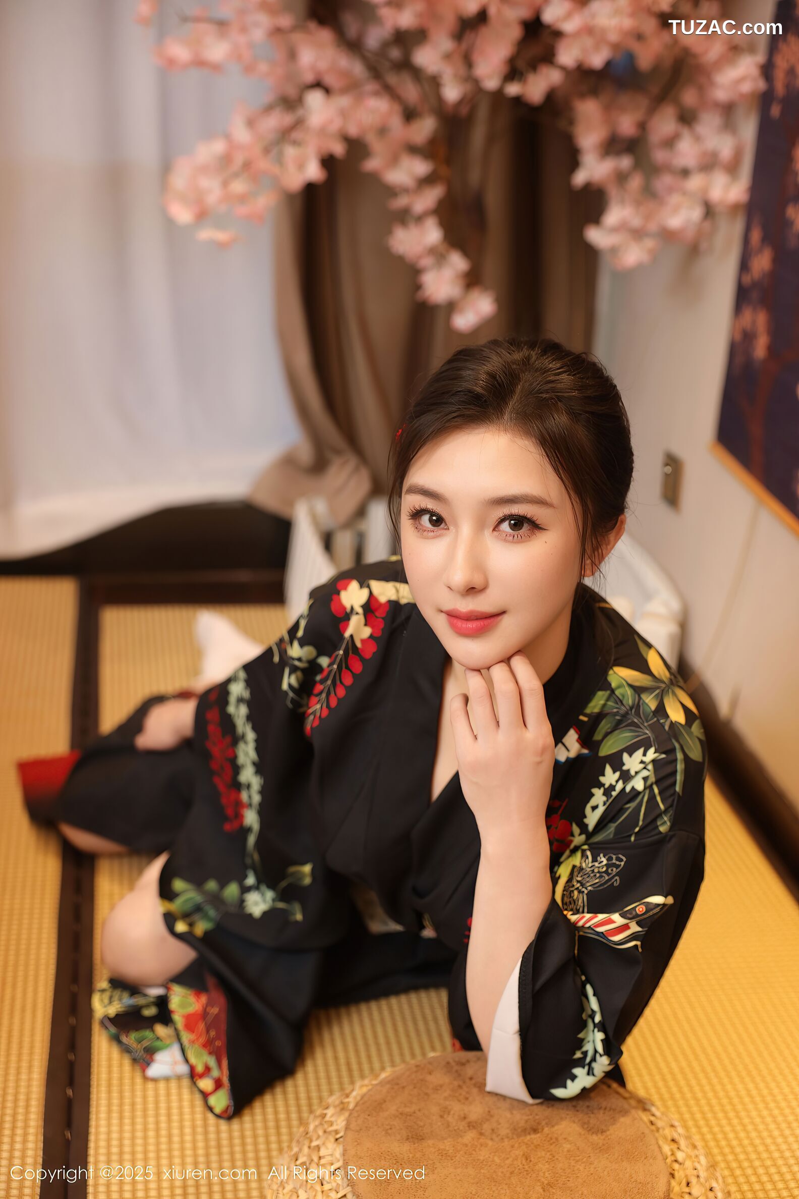 XiuRen秀人网-10627-苏一诺-黑色和服红色内衣-2025.08.07