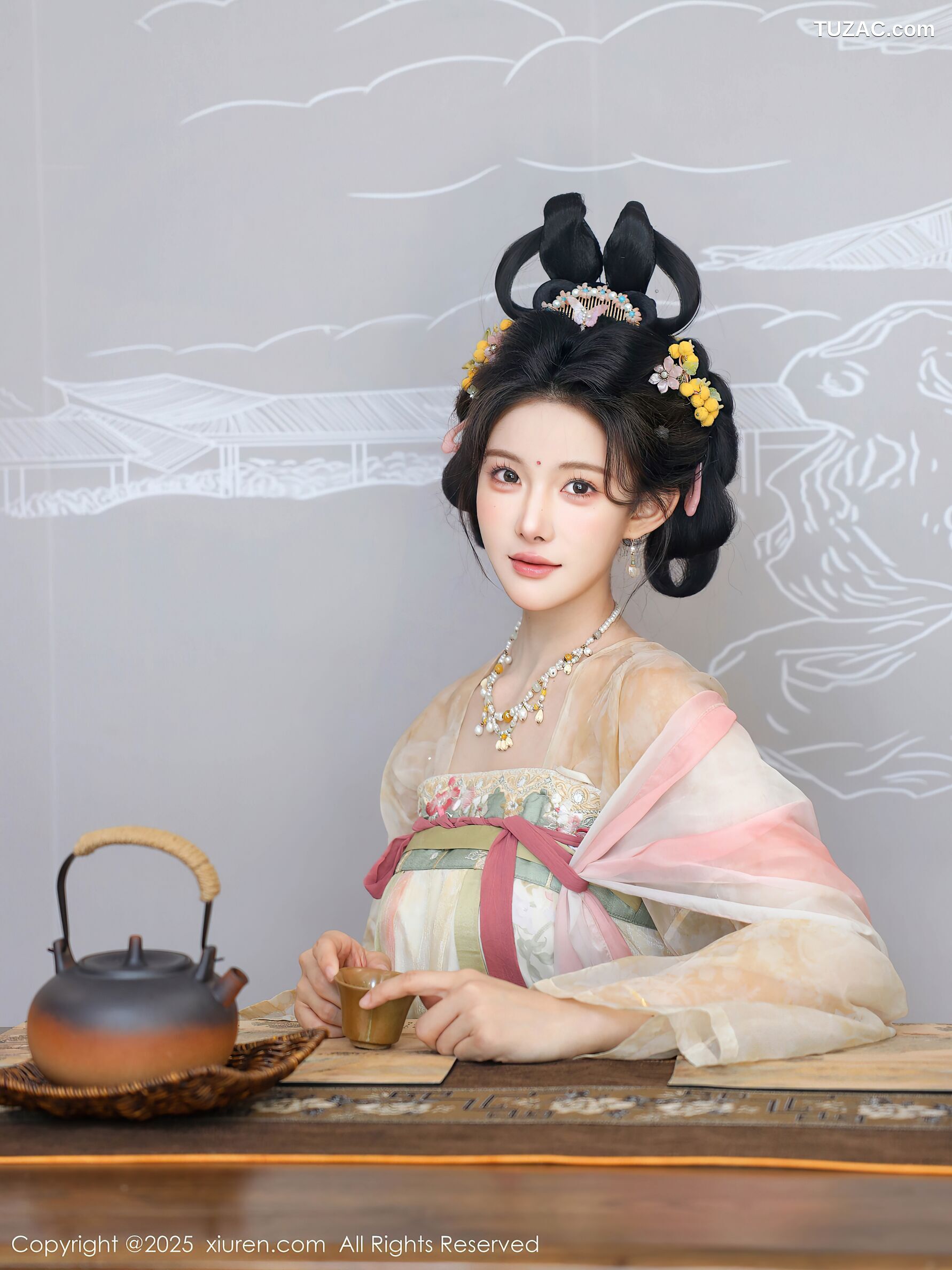 XiuRen秀人网-10645-梨霜儿-浅色古风汉服茶道-2025.08.13