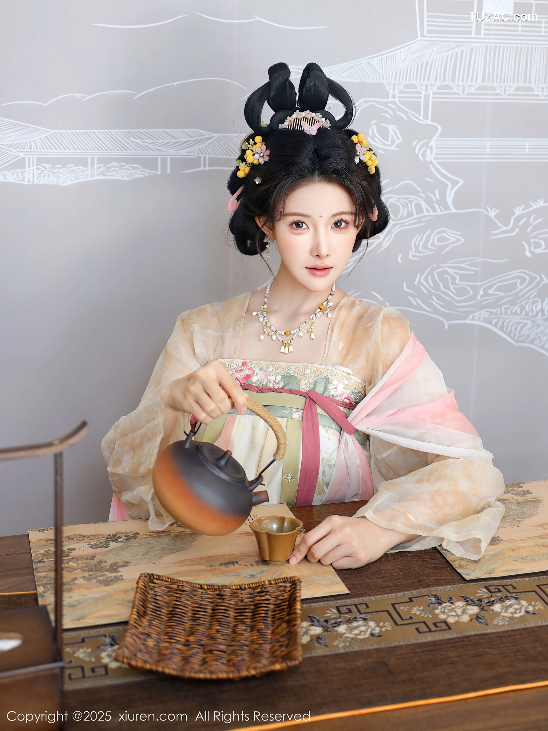 XiuRen秀人网-10645-梨霜儿-浅色古风汉服茶道-2025.08.13