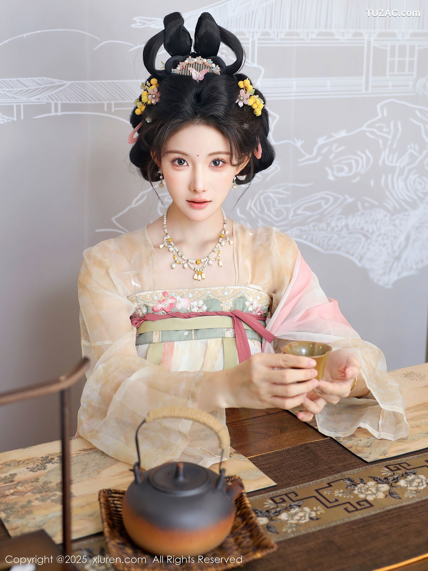 XiuRen秀人网-10645-梨霜儿-浅色古风汉服茶道-2025.08.13
