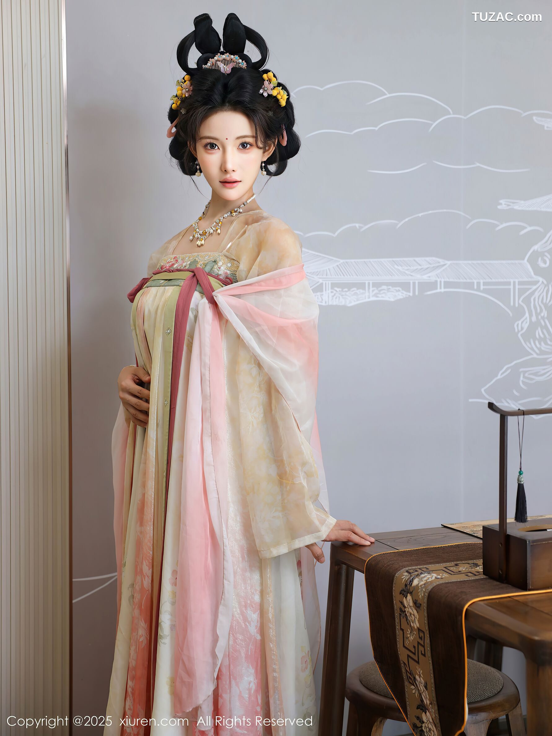 XiuRen秀人网-10645-梨霜儿-浅色古风汉服茶道-2025.08.13