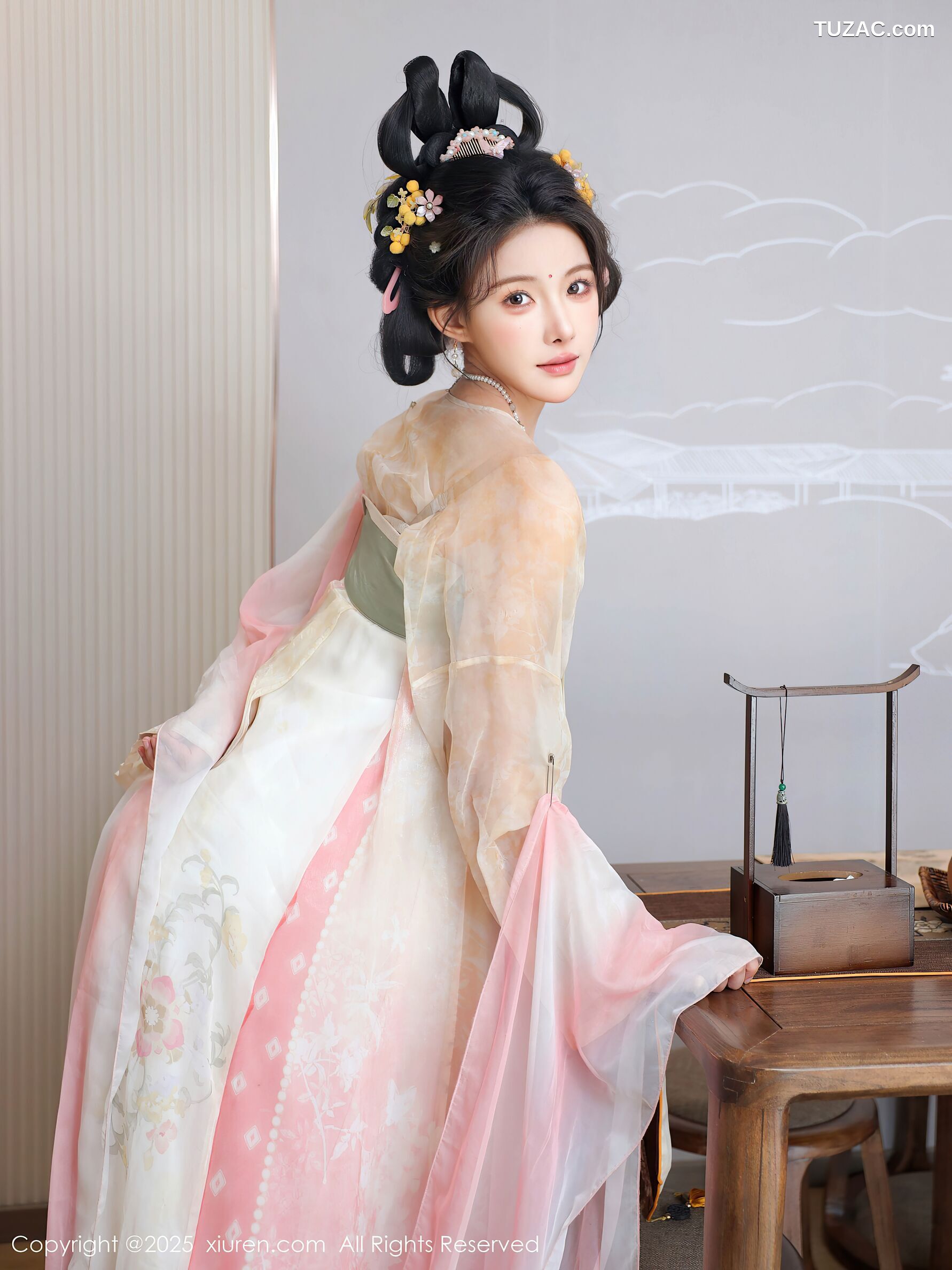 XiuRen秀人网-10645-梨霜儿-浅色古风汉服茶道-2025.08.13