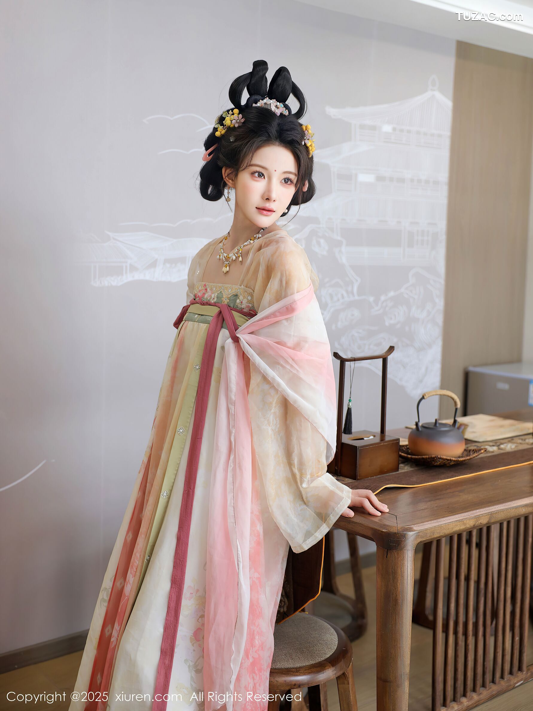 XiuRen秀人网-10645-梨霜儿-浅色古风汉服茶道-2025.08.13