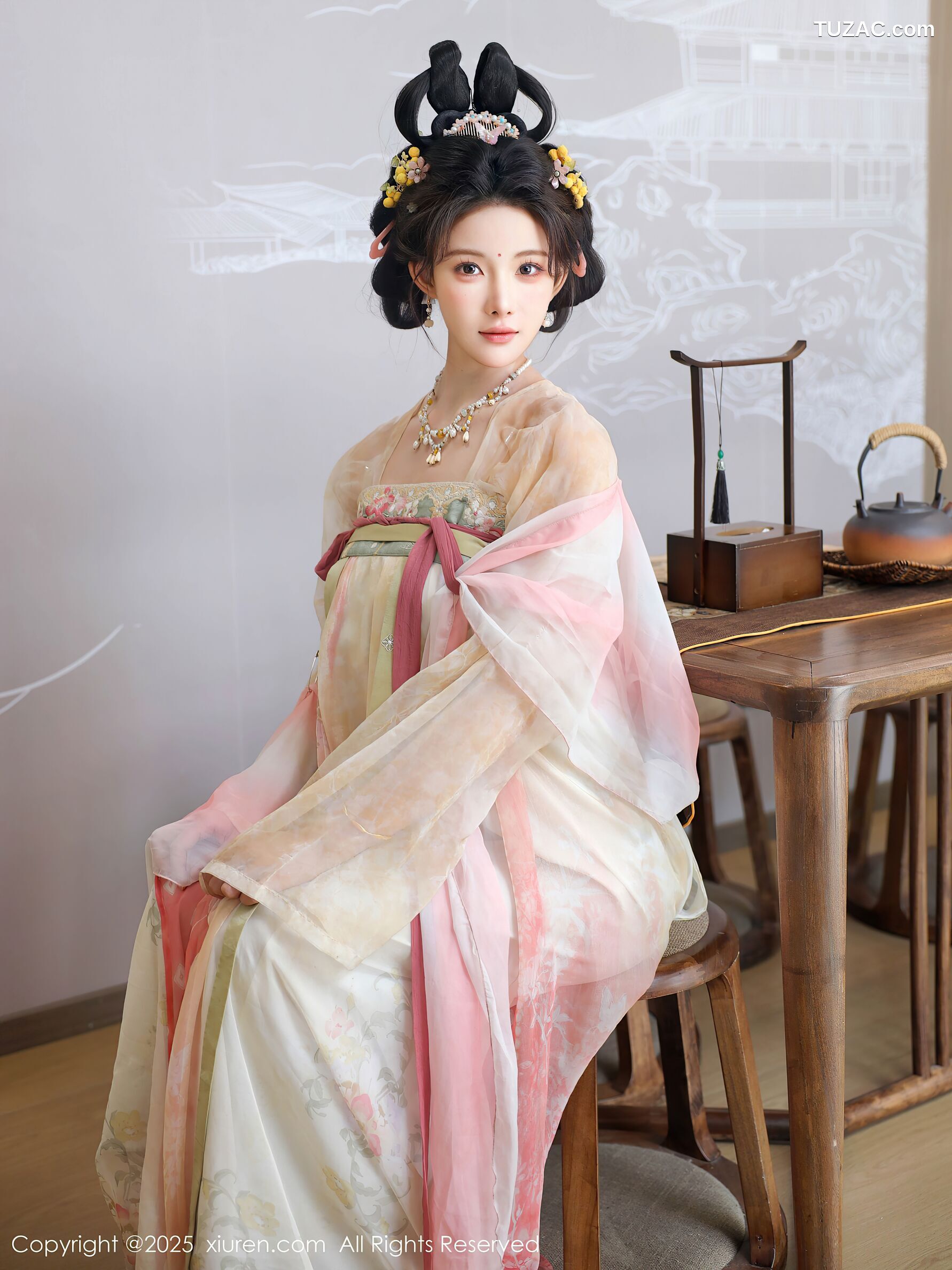 XiuRen秀人网-10645-梨霜儿-浅色古风汉服茶道-2025.08.13