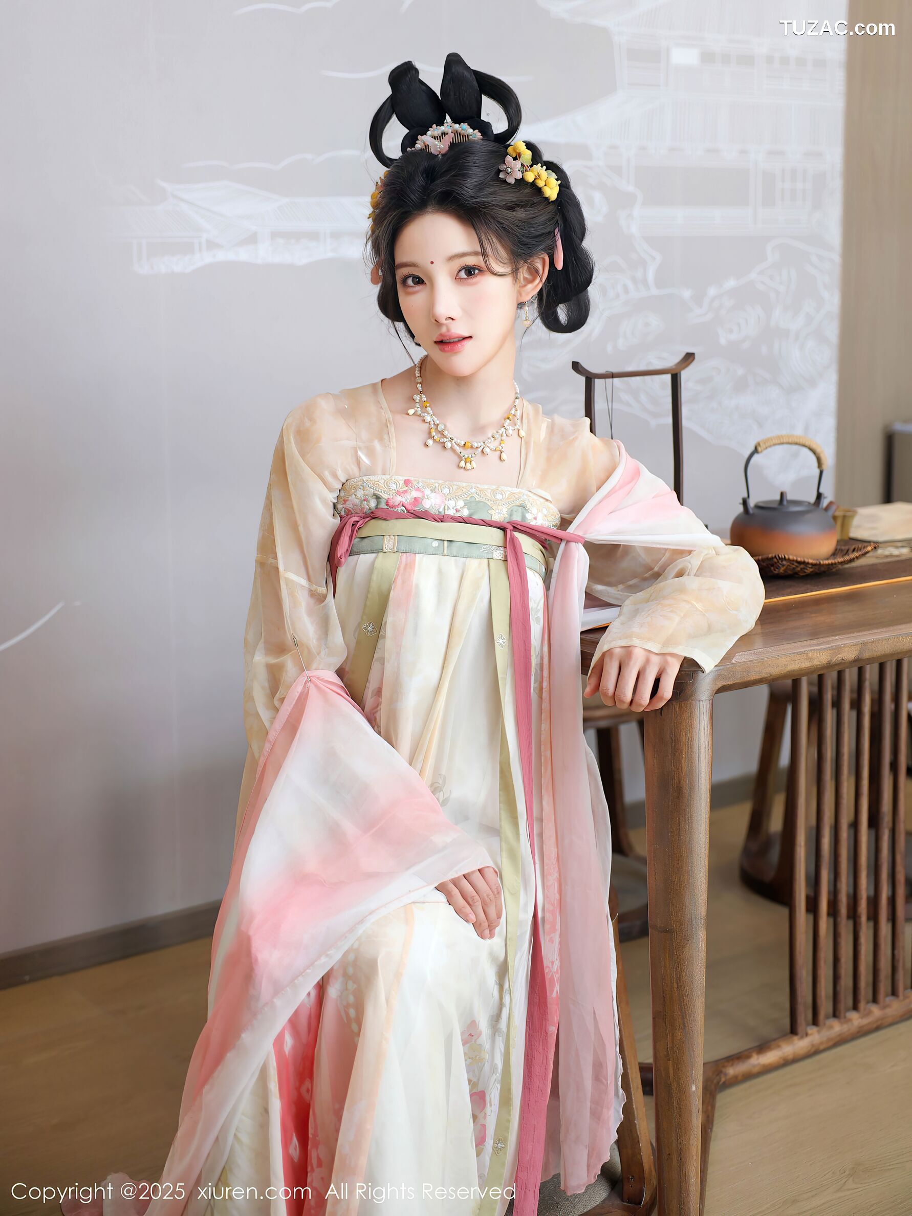 XiuRen秀人网-10645-梨霜儿-浅色古风汉服茶道-2025.08.13