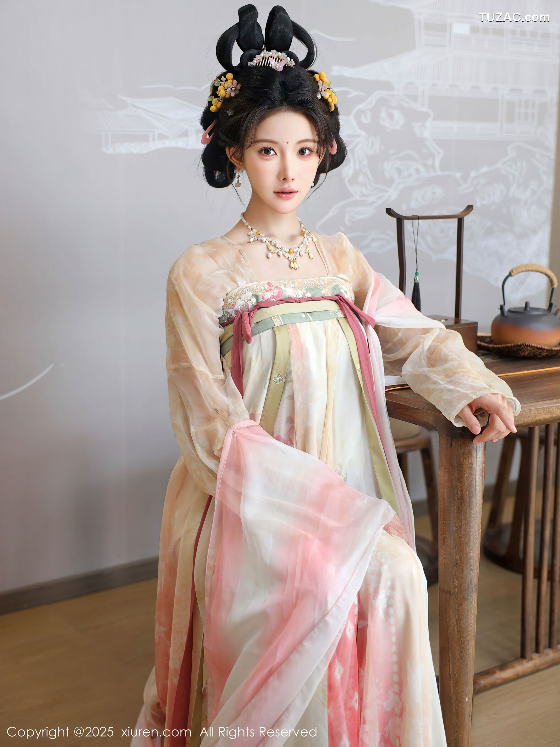 XiuRen秀人网-10645-梨霜儿-浅色古风汉服茶道-2025.08.13