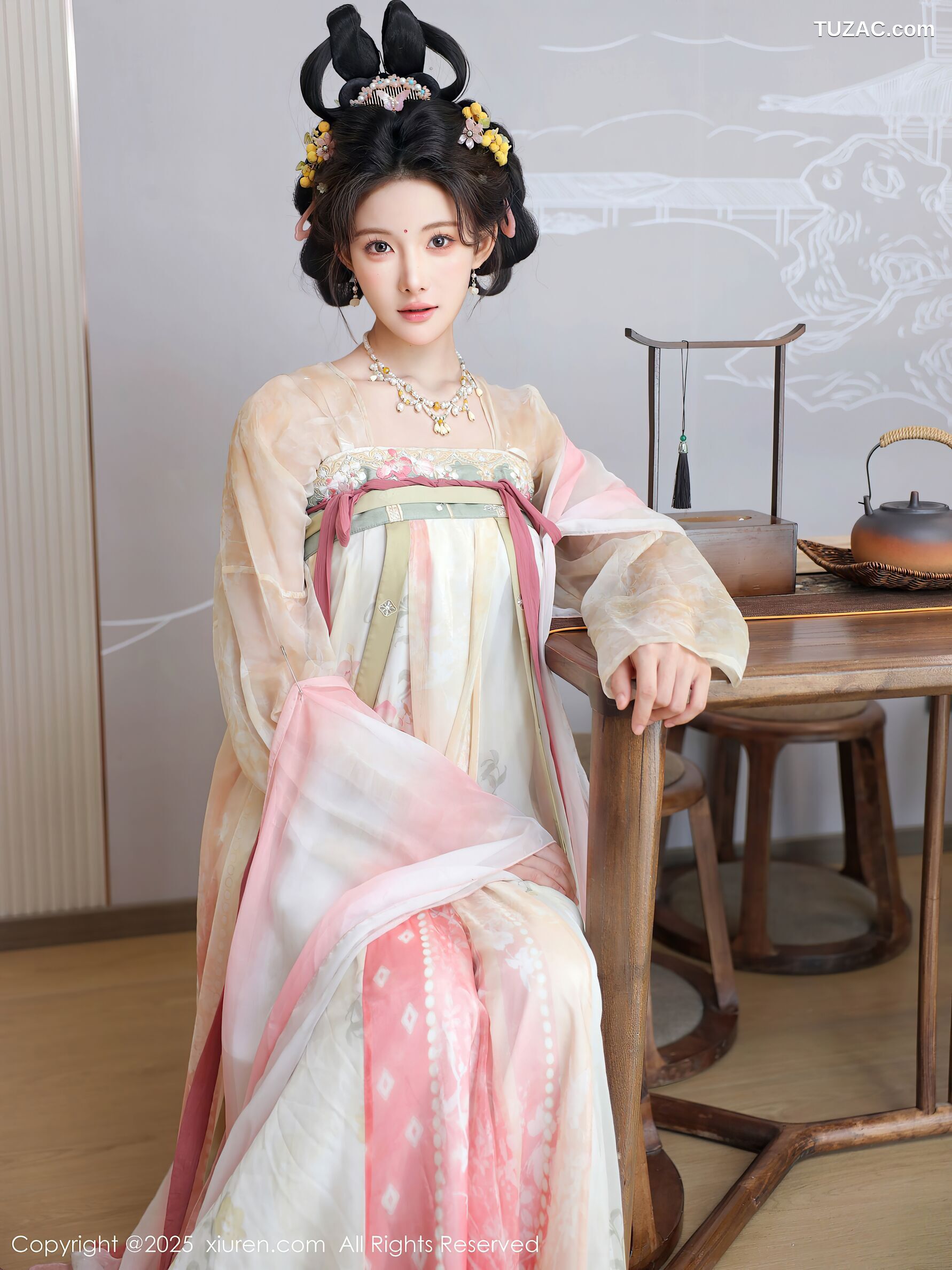 XiuRen秀人网-10645-梨霜儿-浅色古风汉服茶道-2025.08.13