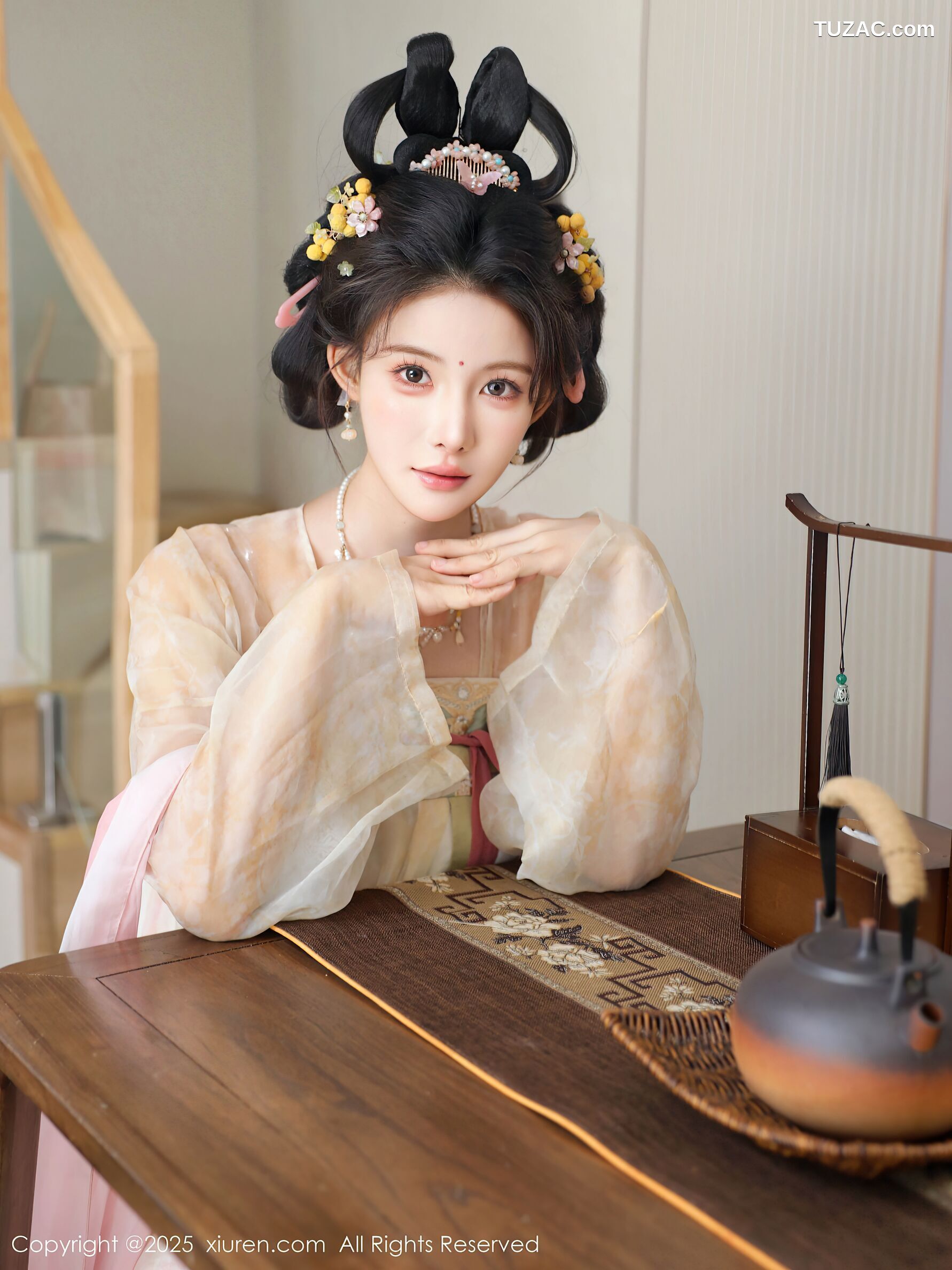 XiuRen秀人网-10645-梨霜儿-浅色古风汉服茶道-2025.08.13