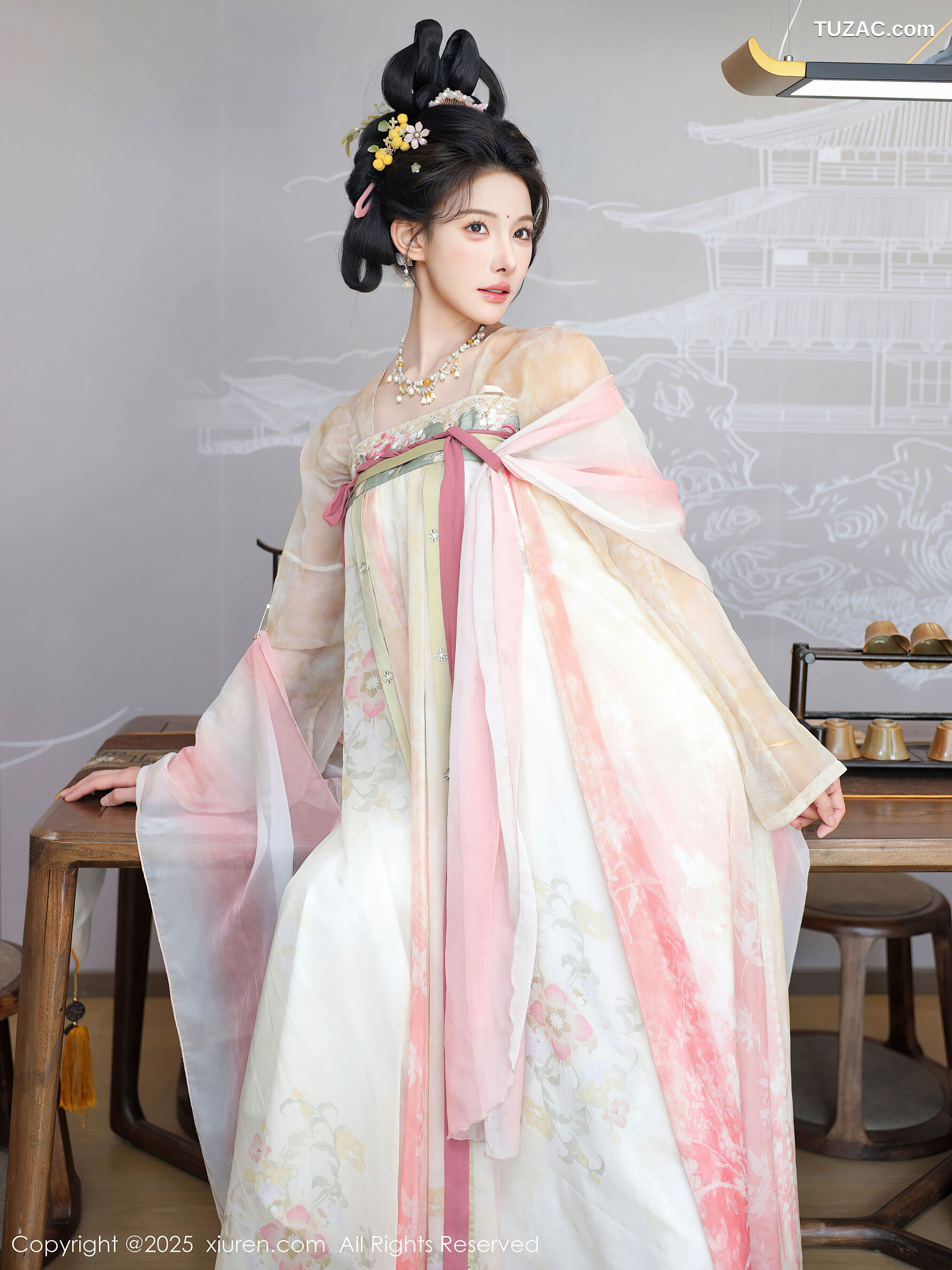XiuRen秀人网-10645-梨霜儿-浅色古风汉服茶道-2025.08.13