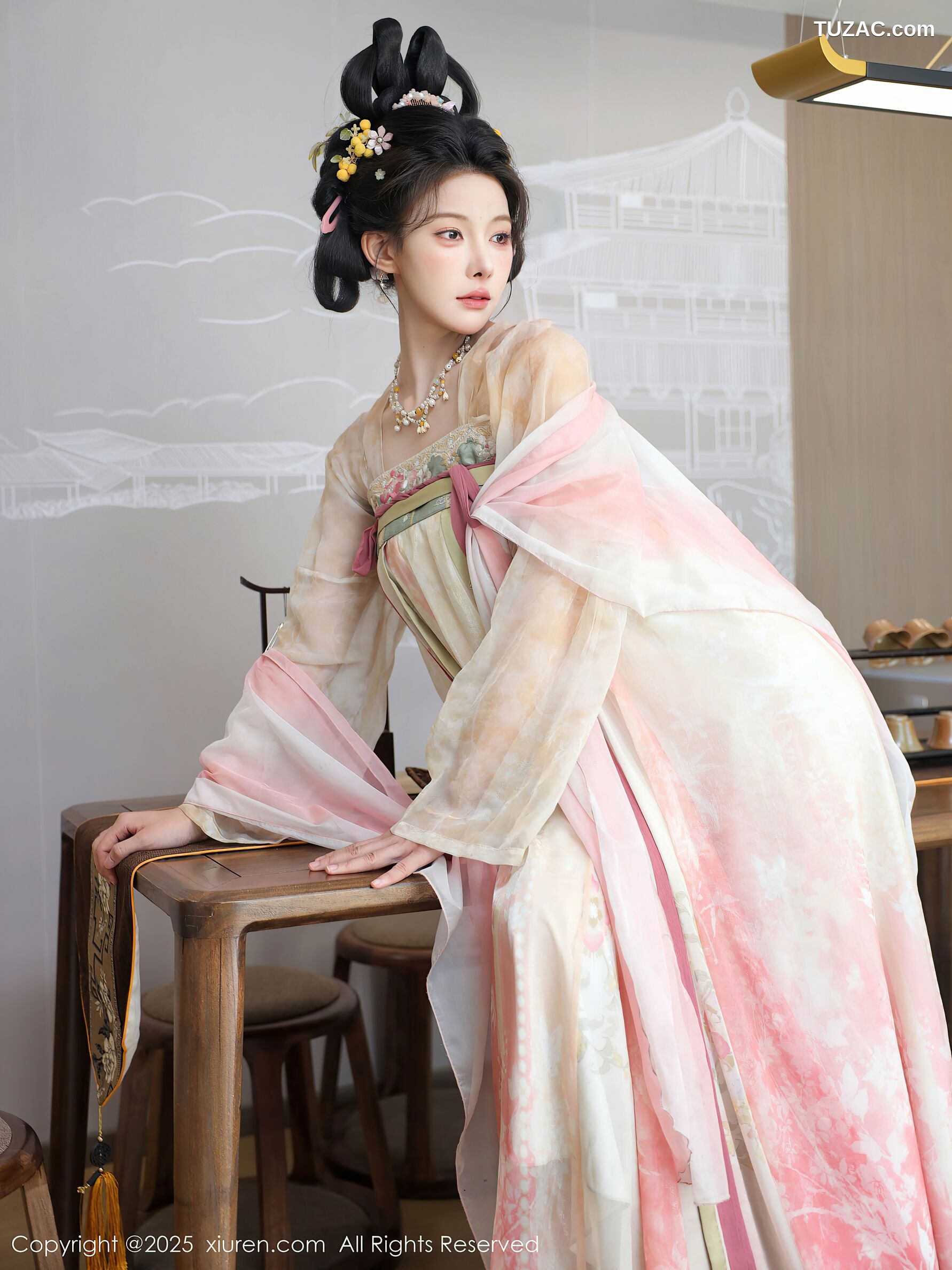 XiuRen秀人网-10645-梨霜儿-浅色古风汉服茶道-2025.08.13