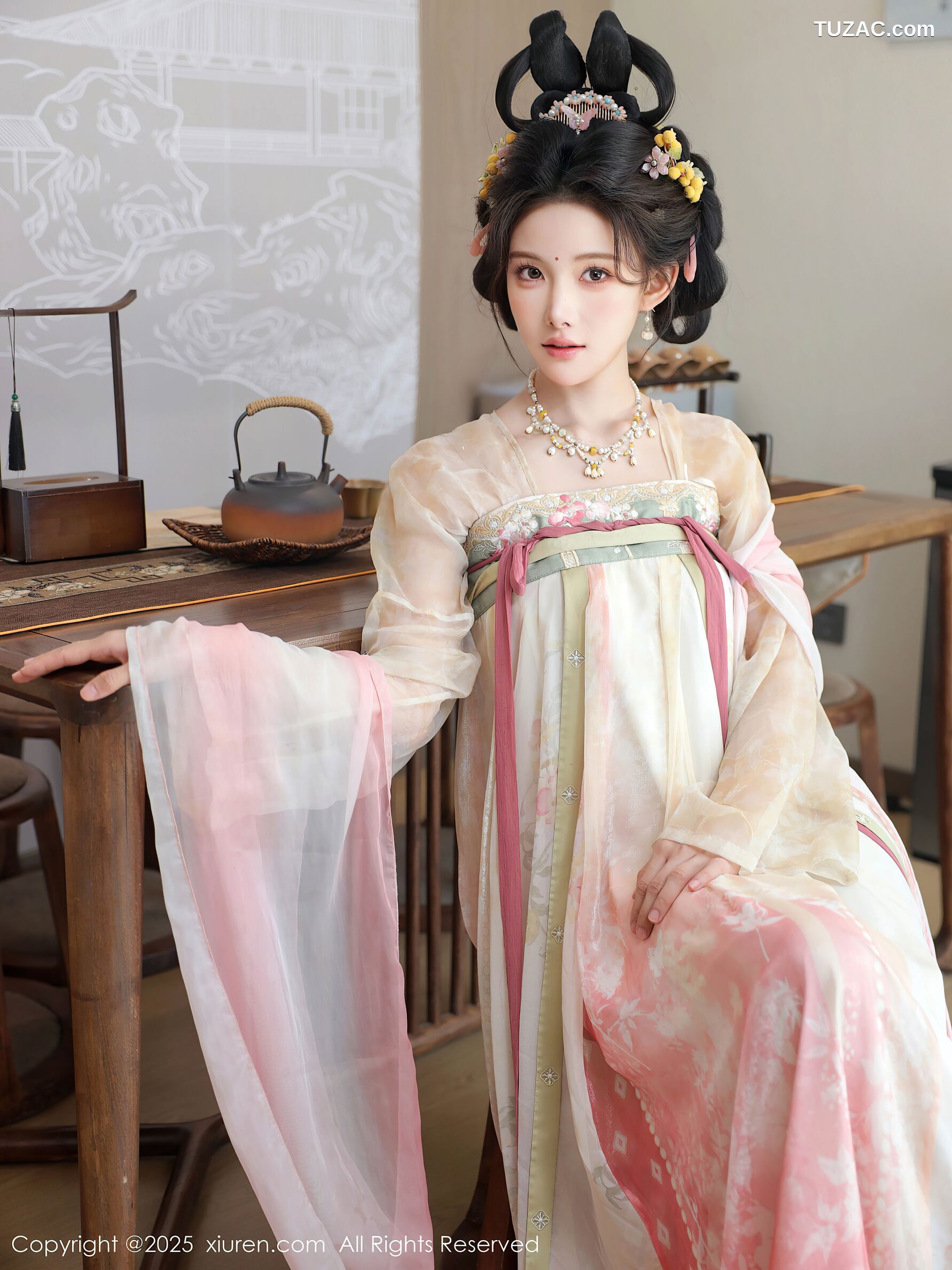 XiuRen秀人网-10645-梨霜儿-浅色古风汉服茶道-2025.08.13