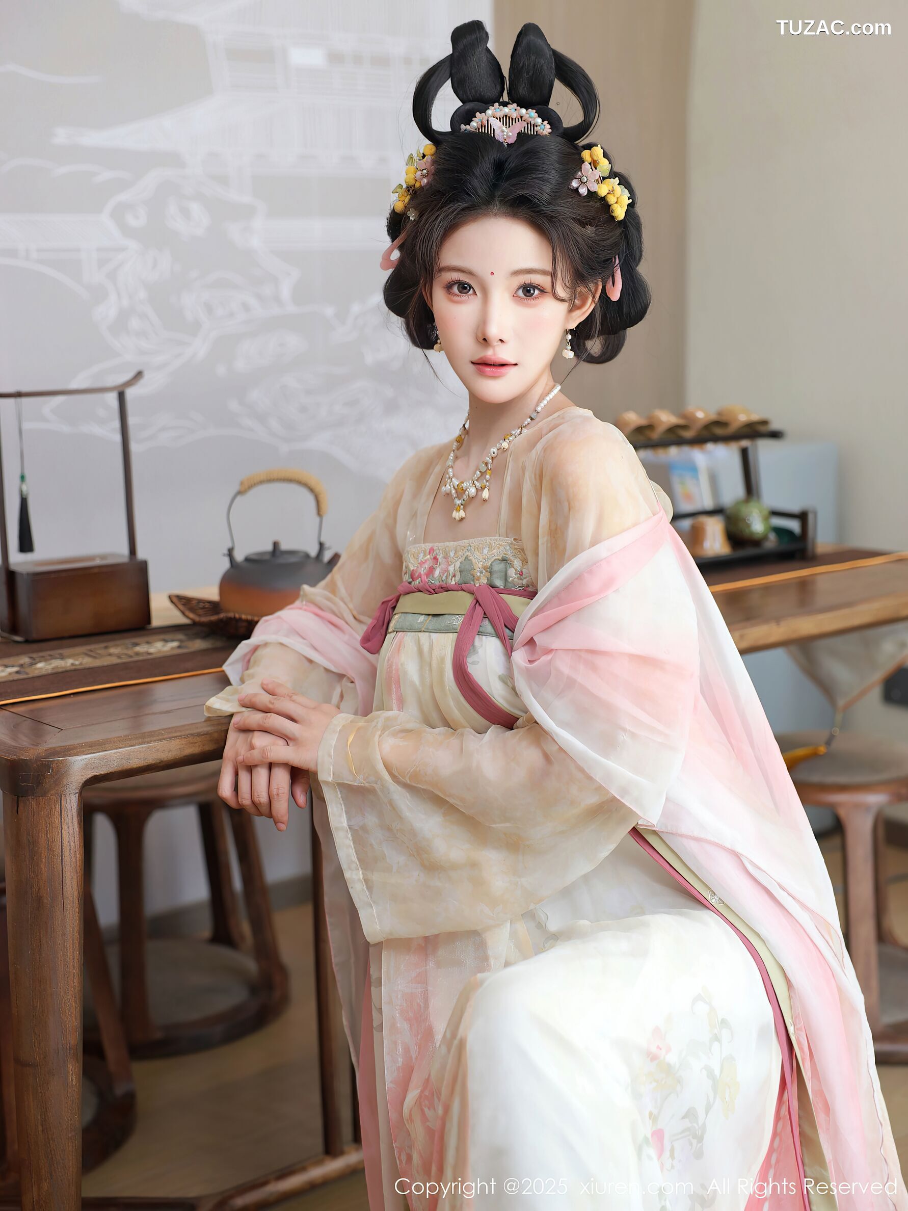 XiuRen秀人网-10645-梨霜儿-浅色古风汉服茶道-2025.08.13