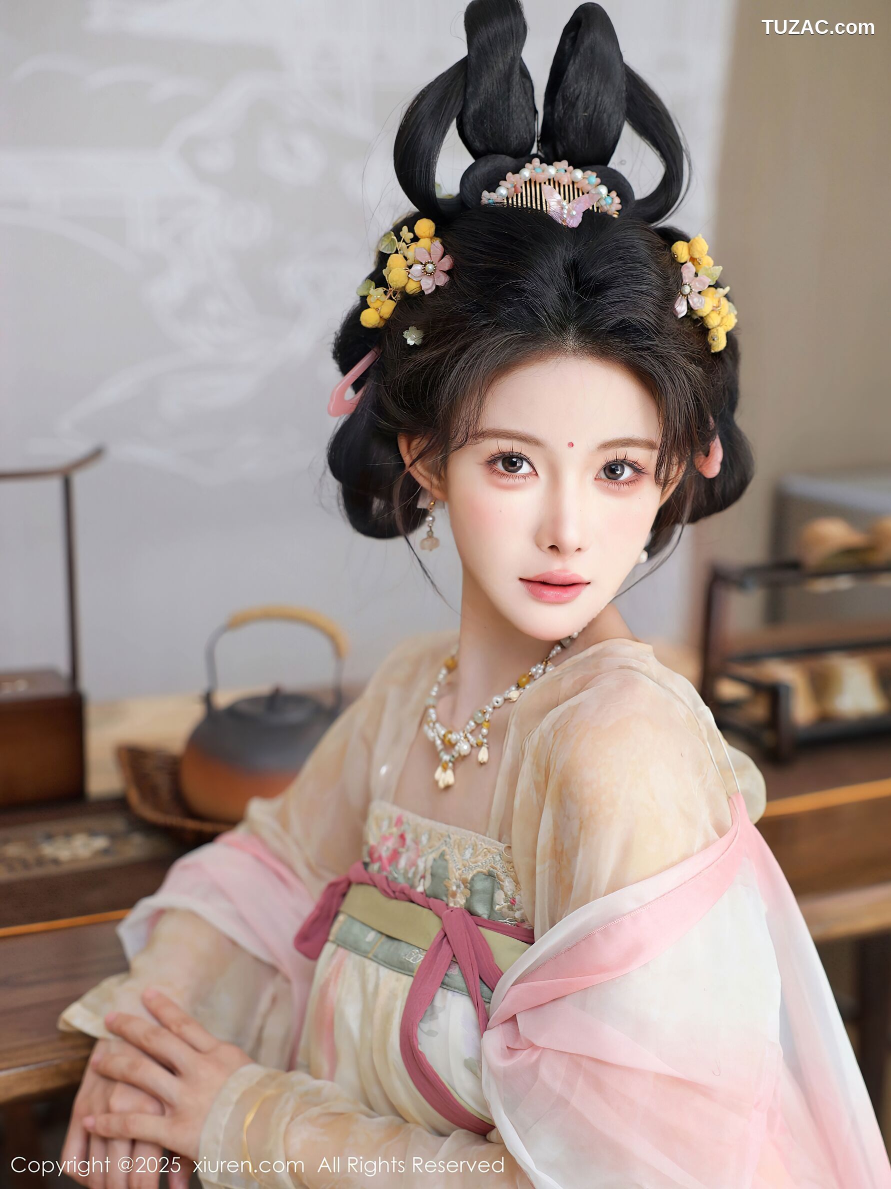 XiuRen秀人网-10645-梨霜儿-浅色古风汉服茶道-2025.08.13