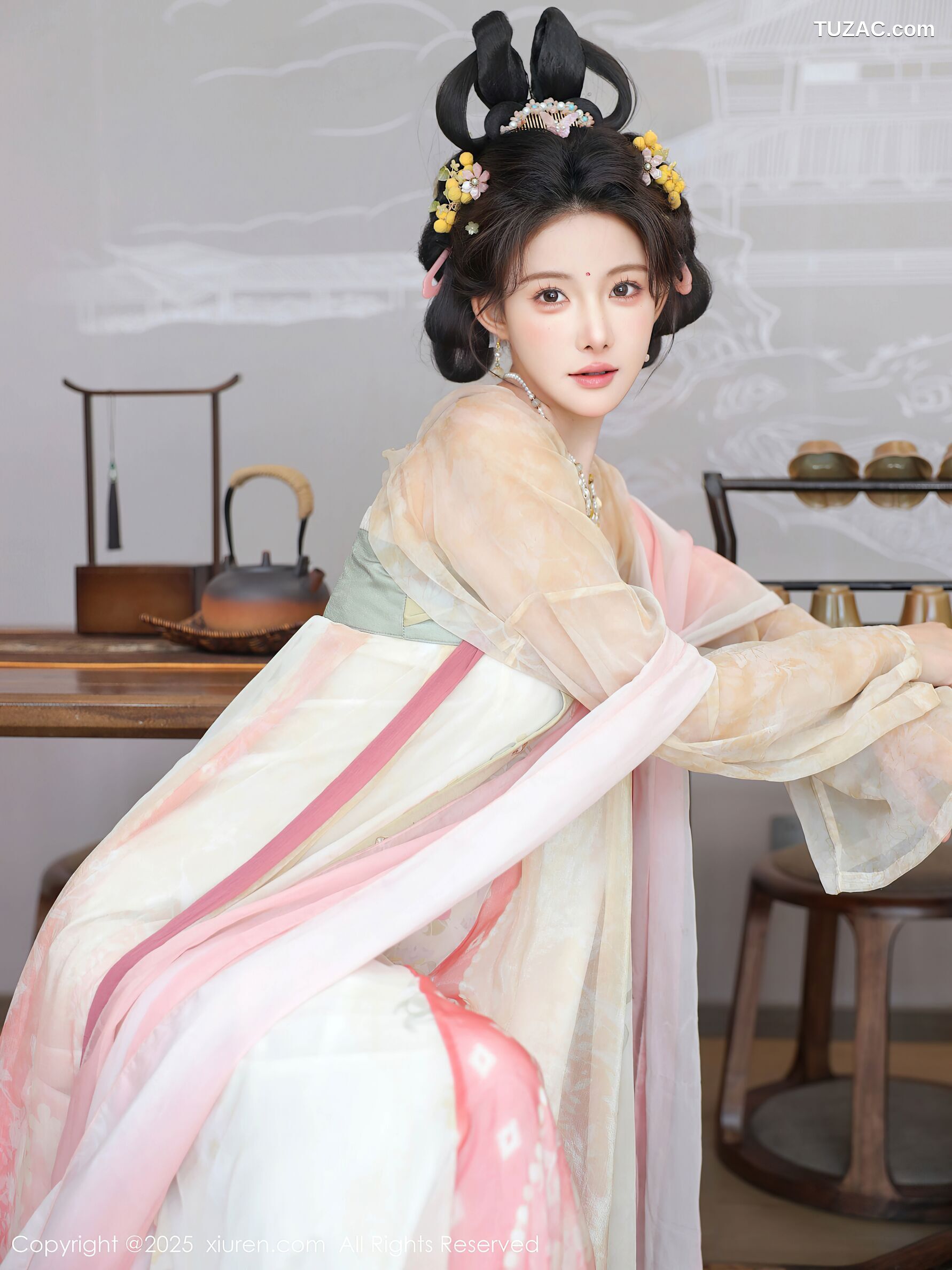 XiuRen秀人网-10645-梨霜儿-浅色古风汉服茶道-2025.08.13