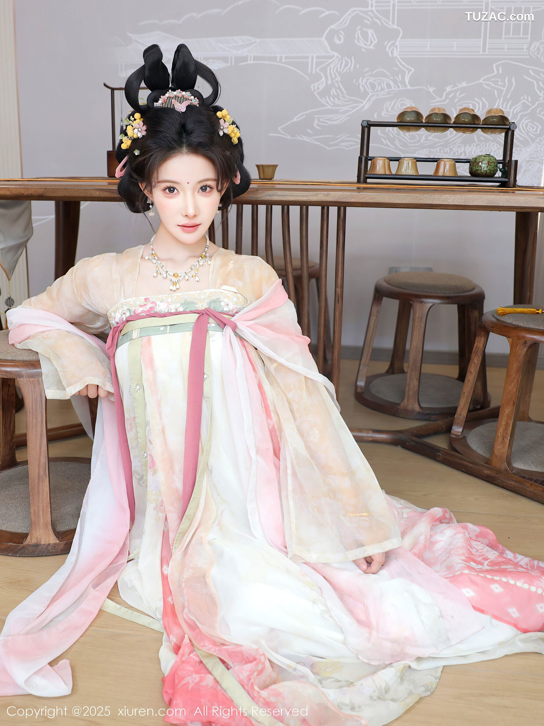 XiuRen秀人网-10645-梨霜儿-浅色古风汉服茶道-2025.08.13