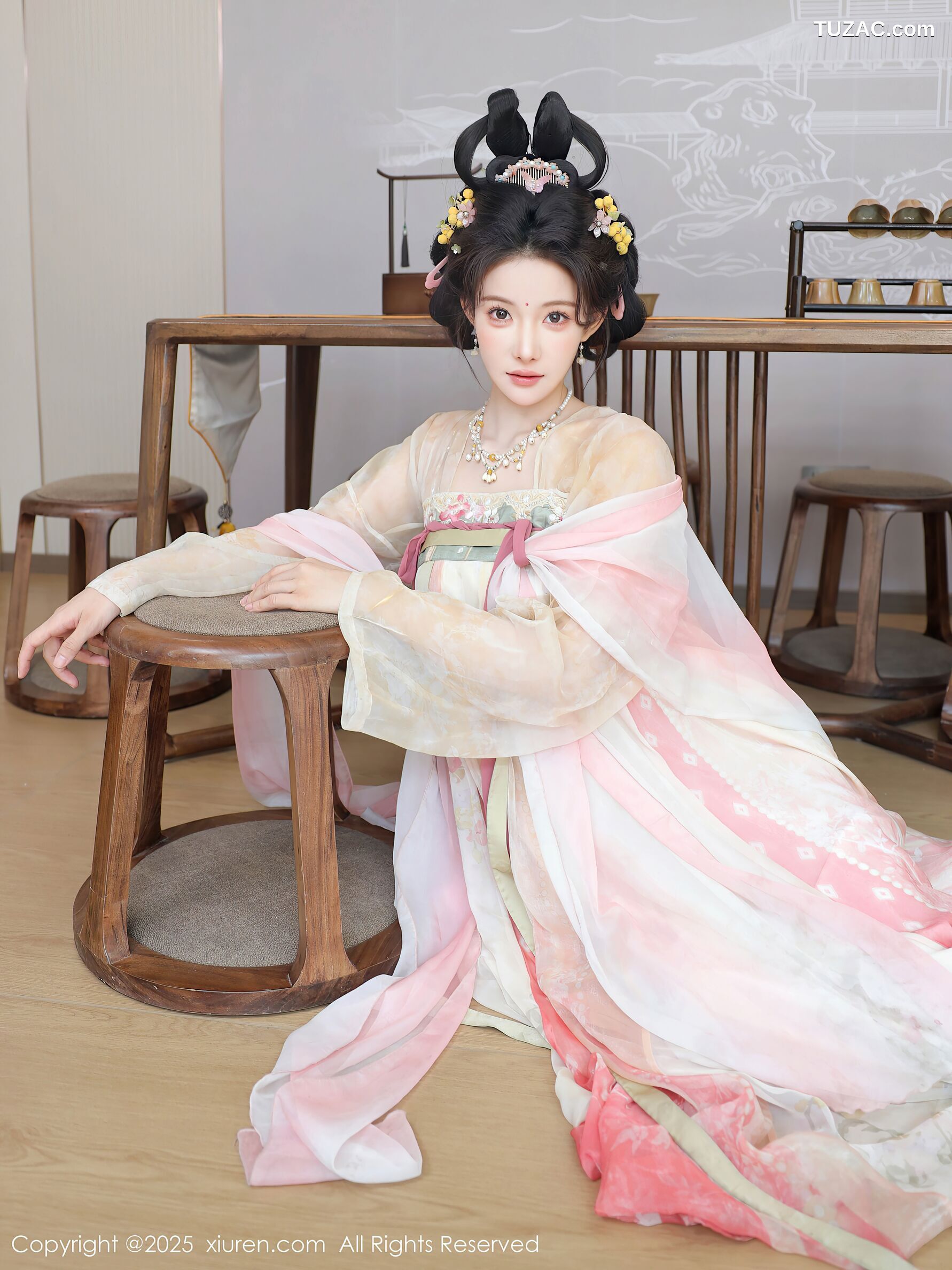 XiuRen秀人网-10645-梨霜儿-浅色古风汉服茶道-2025.08.13