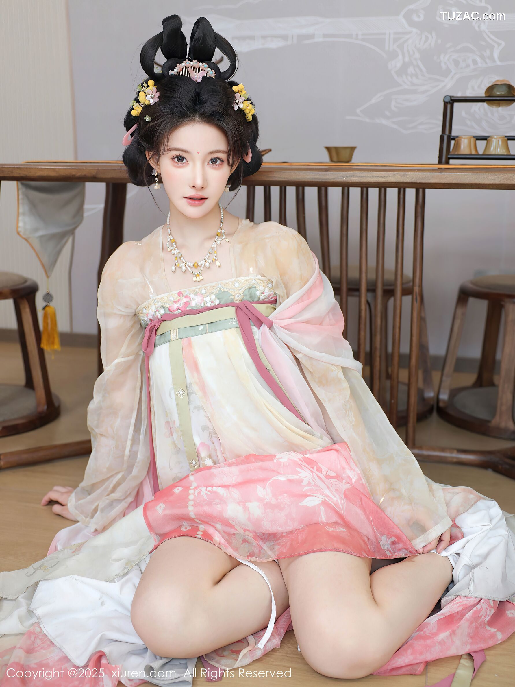XiuRen秀人网-10645-梨霜儿-浅色古风汉服茶道-2025.08.13