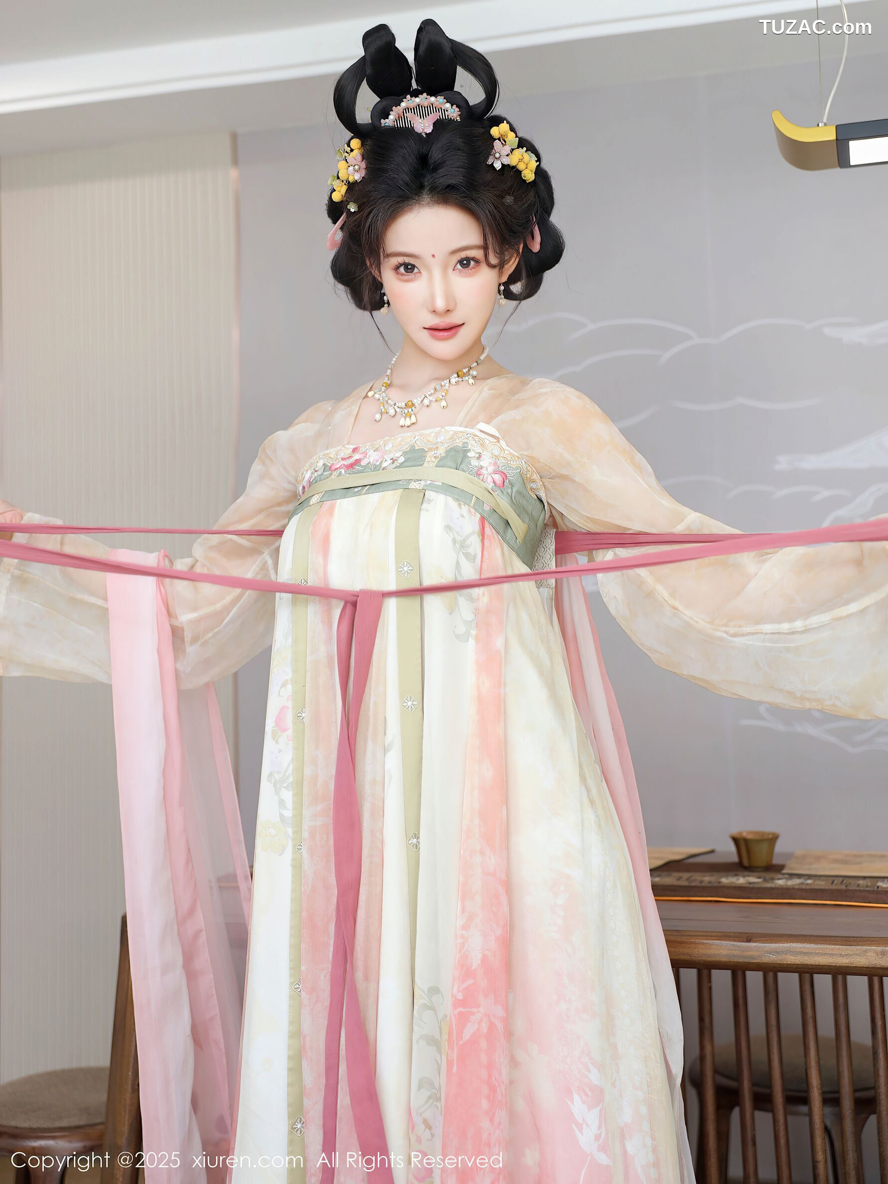 XiuRen秀人网-10645-梨霜儿-浅色古风汉服茶道-2025.08.13