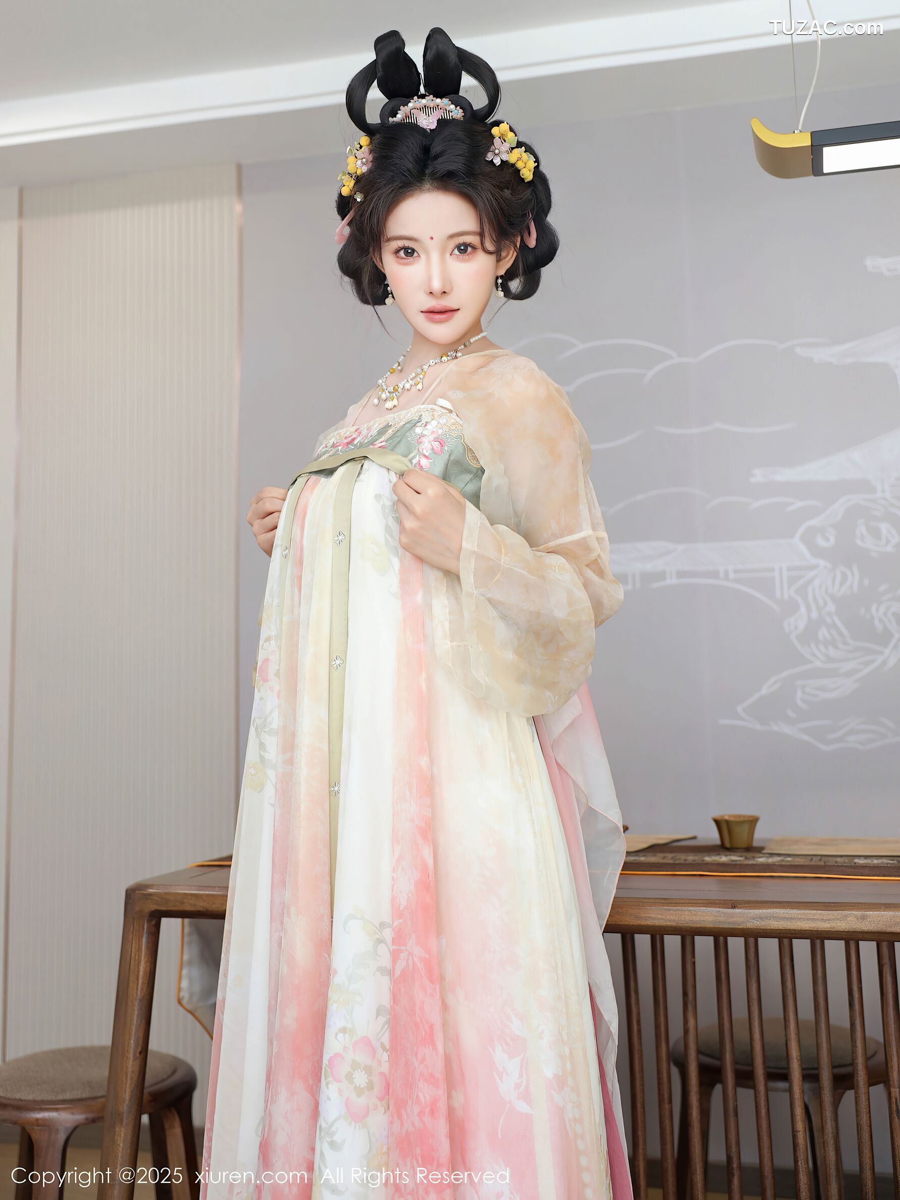 XiuRen秀人网-10645-梨霜儿-浅色古风汉服茶道-2025.08.13