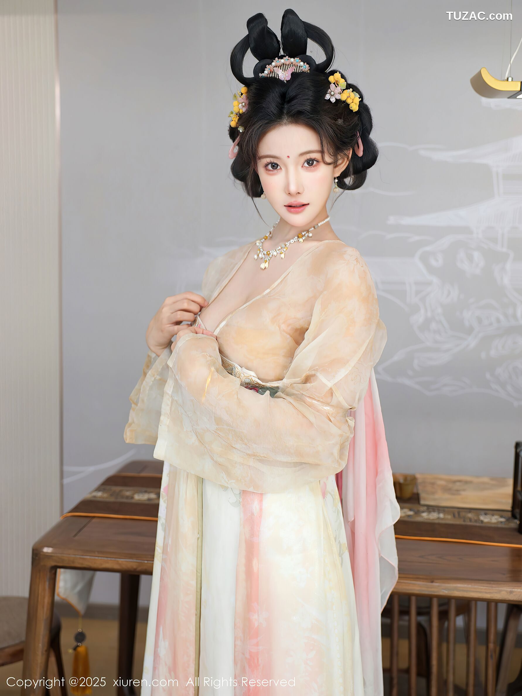 XiuRen秀人网-10645-梨霜儿-浅色古风汉服茶道-2025.08.13