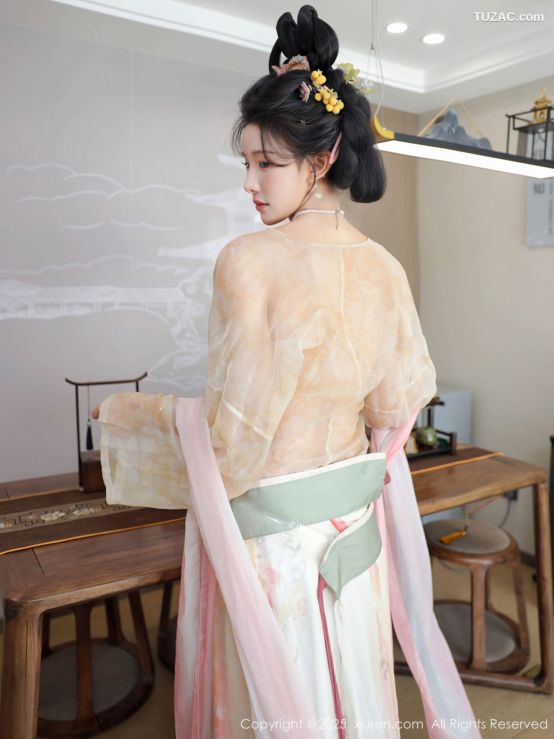 XiuRen秀人网-10645-梨霜儿-浅色古风汉服茶道-2025.08.13
