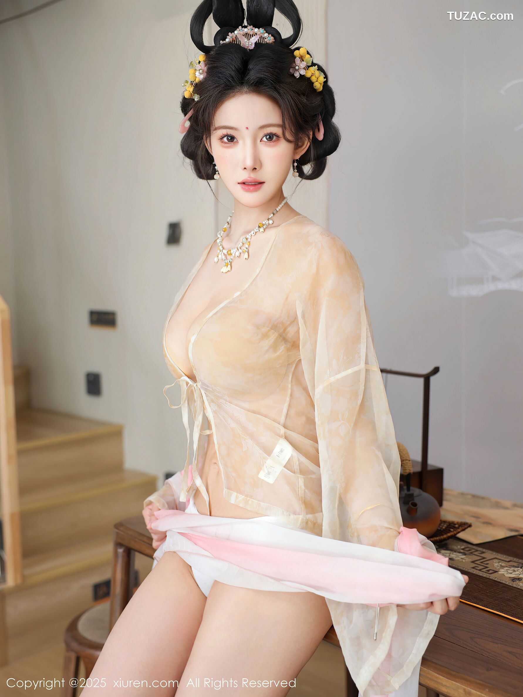 XiuRen秀人网-10645-梨霜儿-浅色古风汉服茶道-2025.08.13
