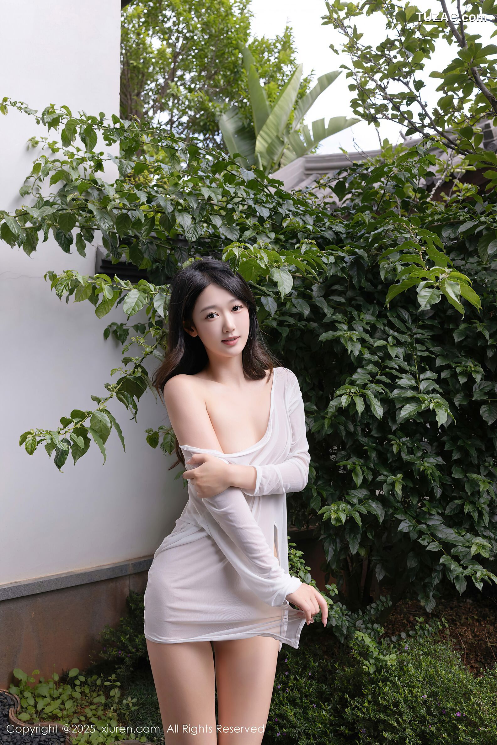 XiuRen秀人网-10662-唐安琪-性感红色内衣红裙宽松白T-2025.08.18