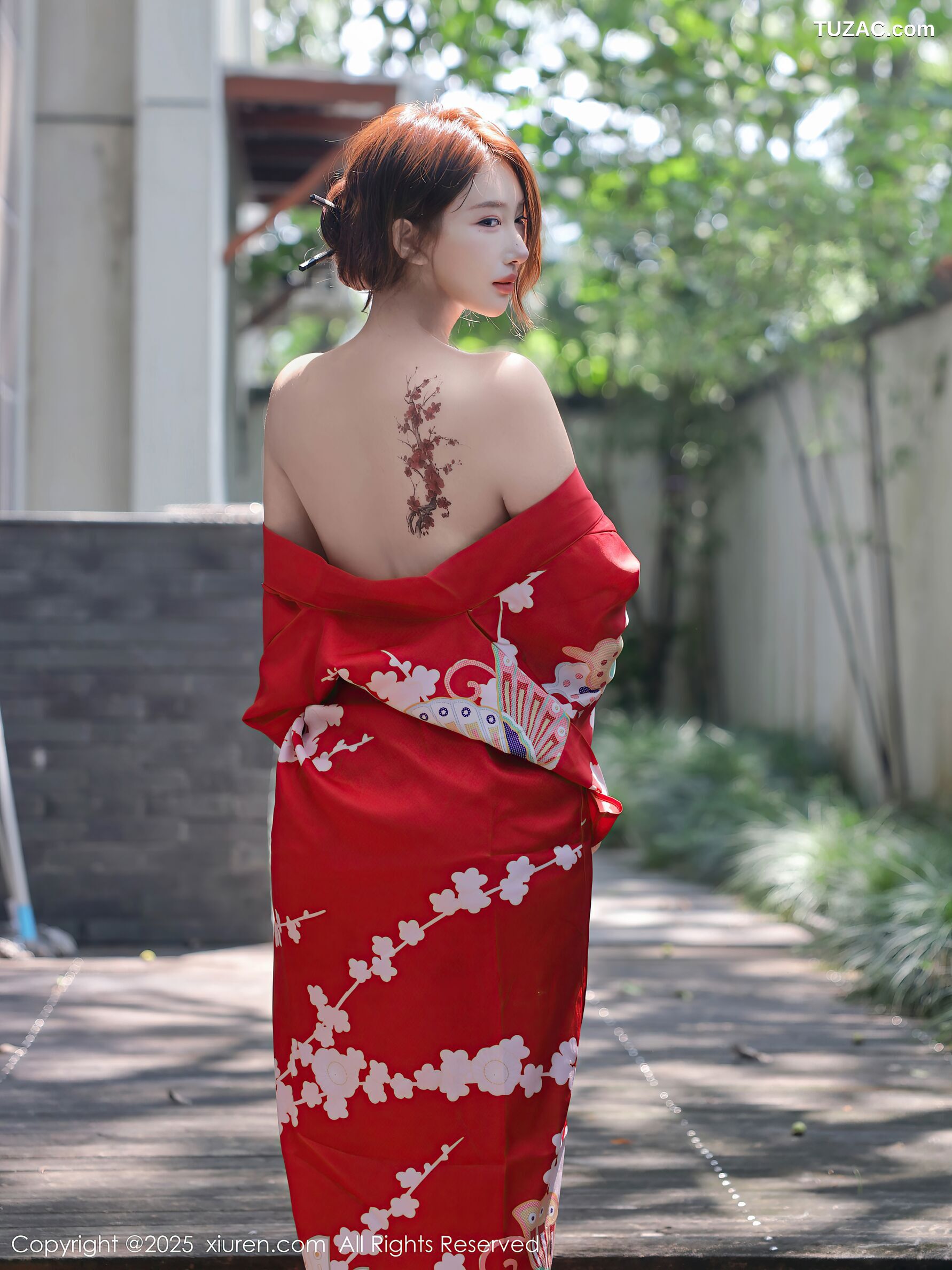 XiuRen秀人网-10683-金允希-Yuki-性感红色和服女剑手爆乳-2025.08.22