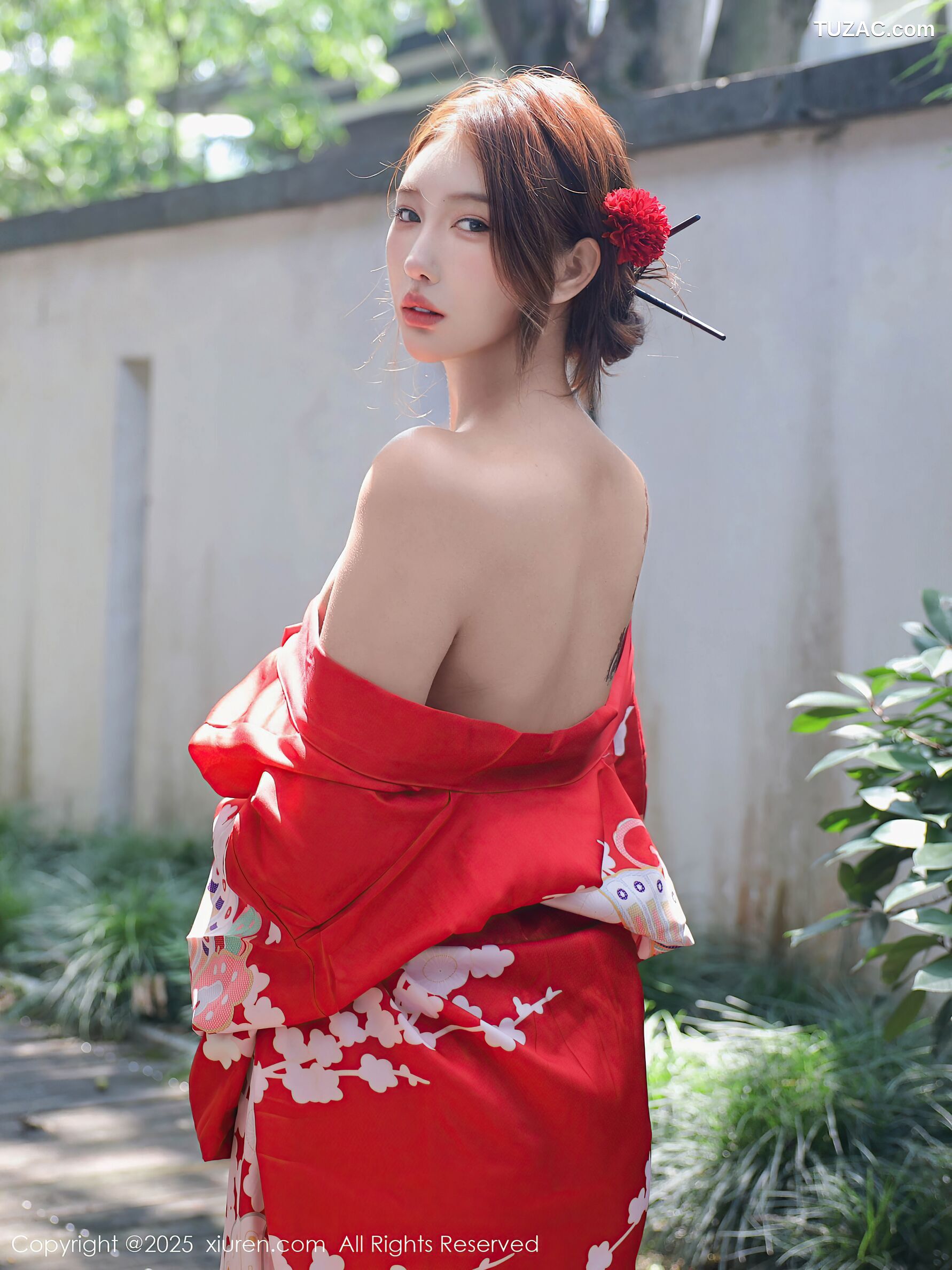 XiuRen秀人网-10683-金允希-Yuki-性感红色和服女剑手爆乳-2025.08.22