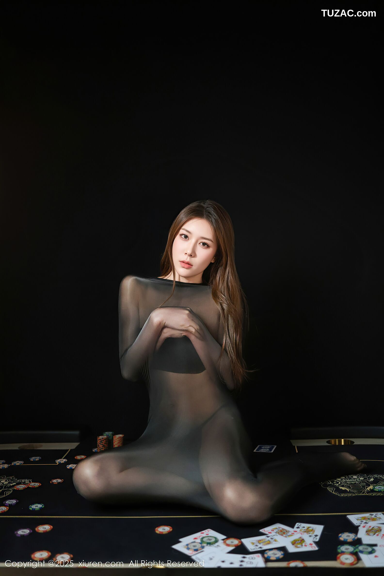 XiuRen秀人网-10713-悦兮-连体黑丝黑内衣-2025.09.01