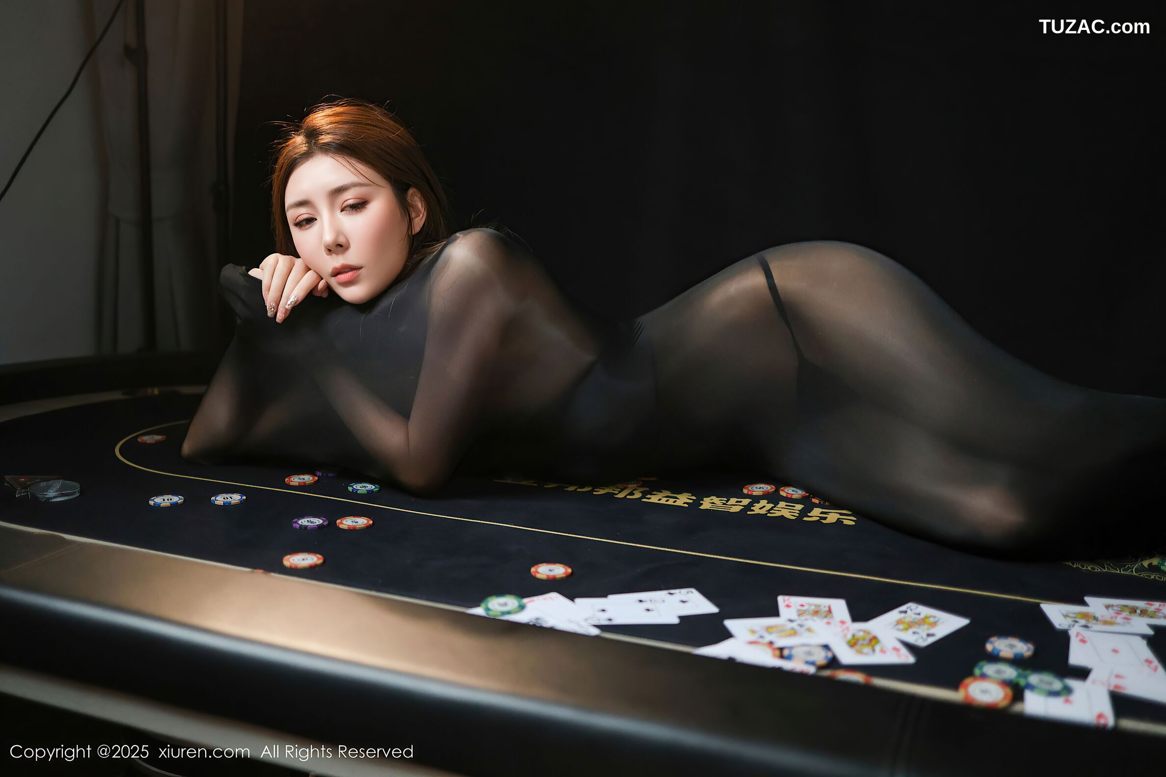 XiuRen秀人网-10713-悦兮-连体黑丝黑内衣-2025.09.01
