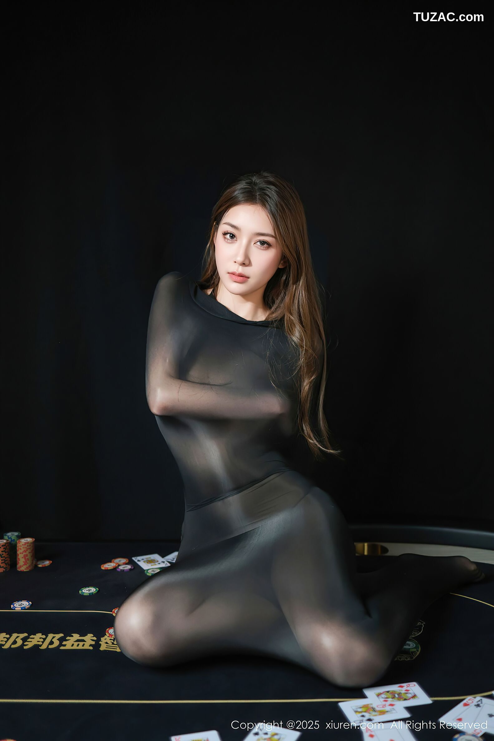 XiuRen秀人网-10713-悦兮-连体黑丝黑内衣-2025.09.01