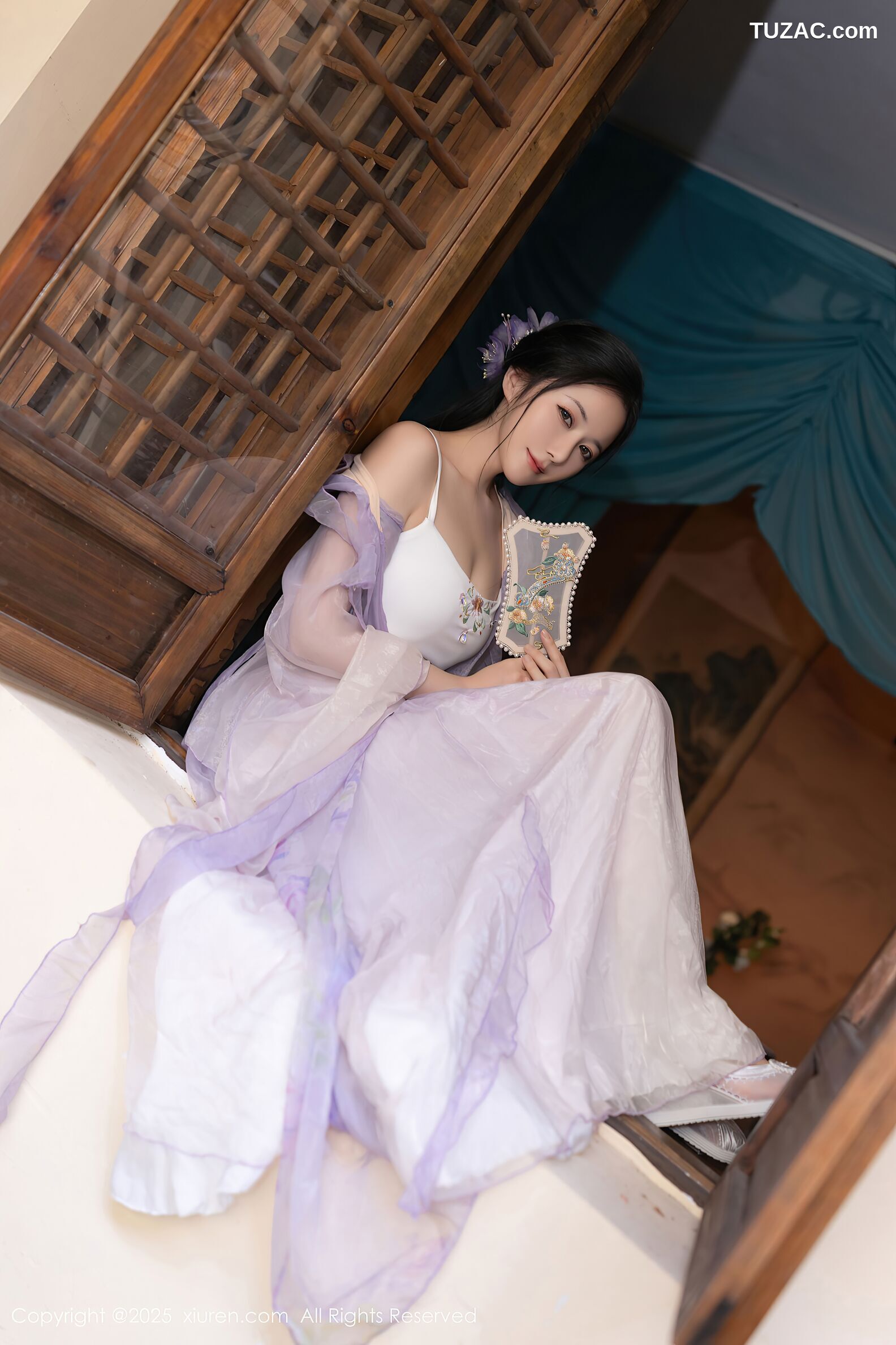 XiuRen秀人网-10737-鱼子酱Fish-古风淡紫纱裙-2025.09.05