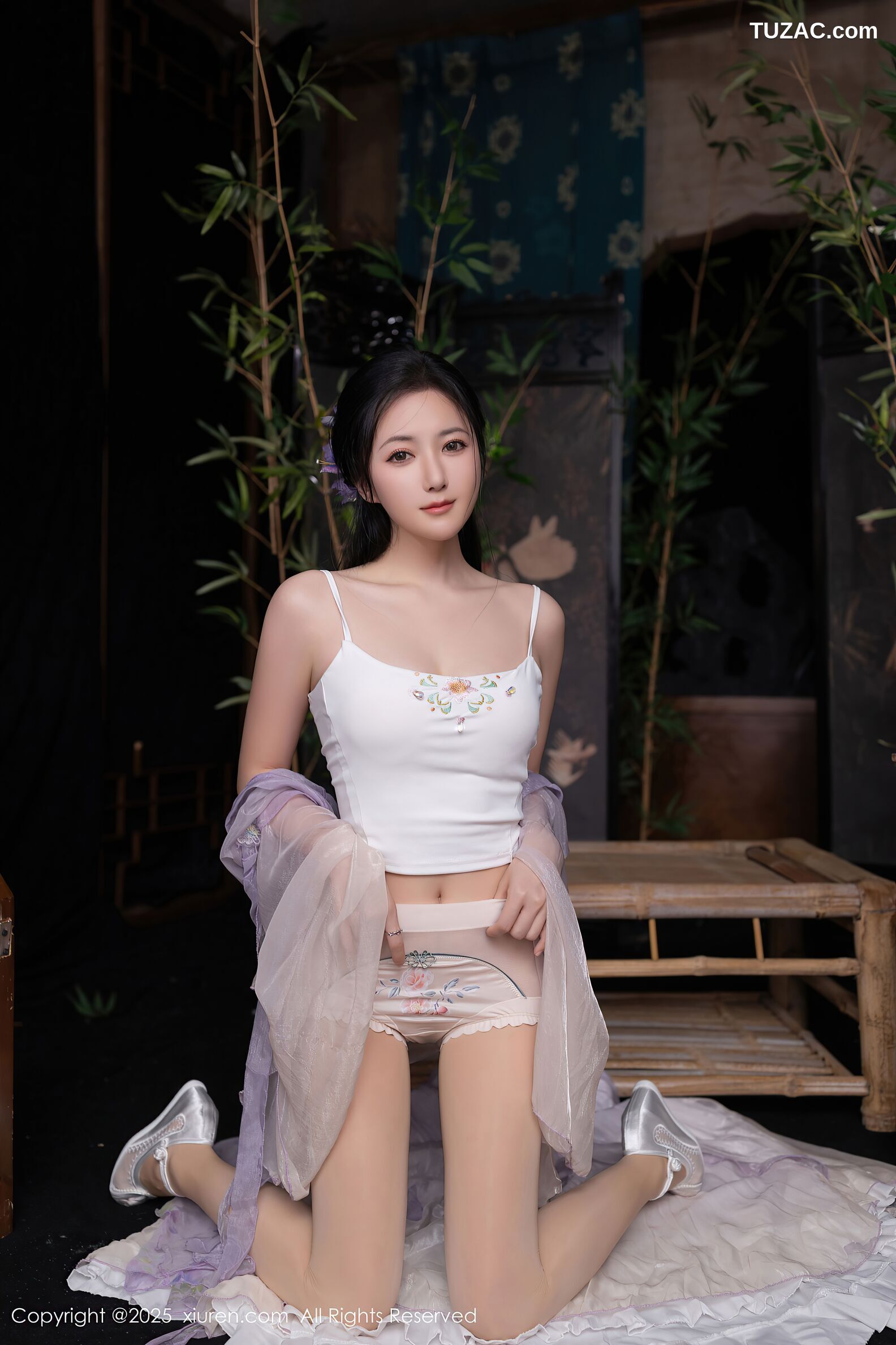 XiuRen秀人网-10737-鱼子酱Fish-古风淡紫纱裙-2025.09.05